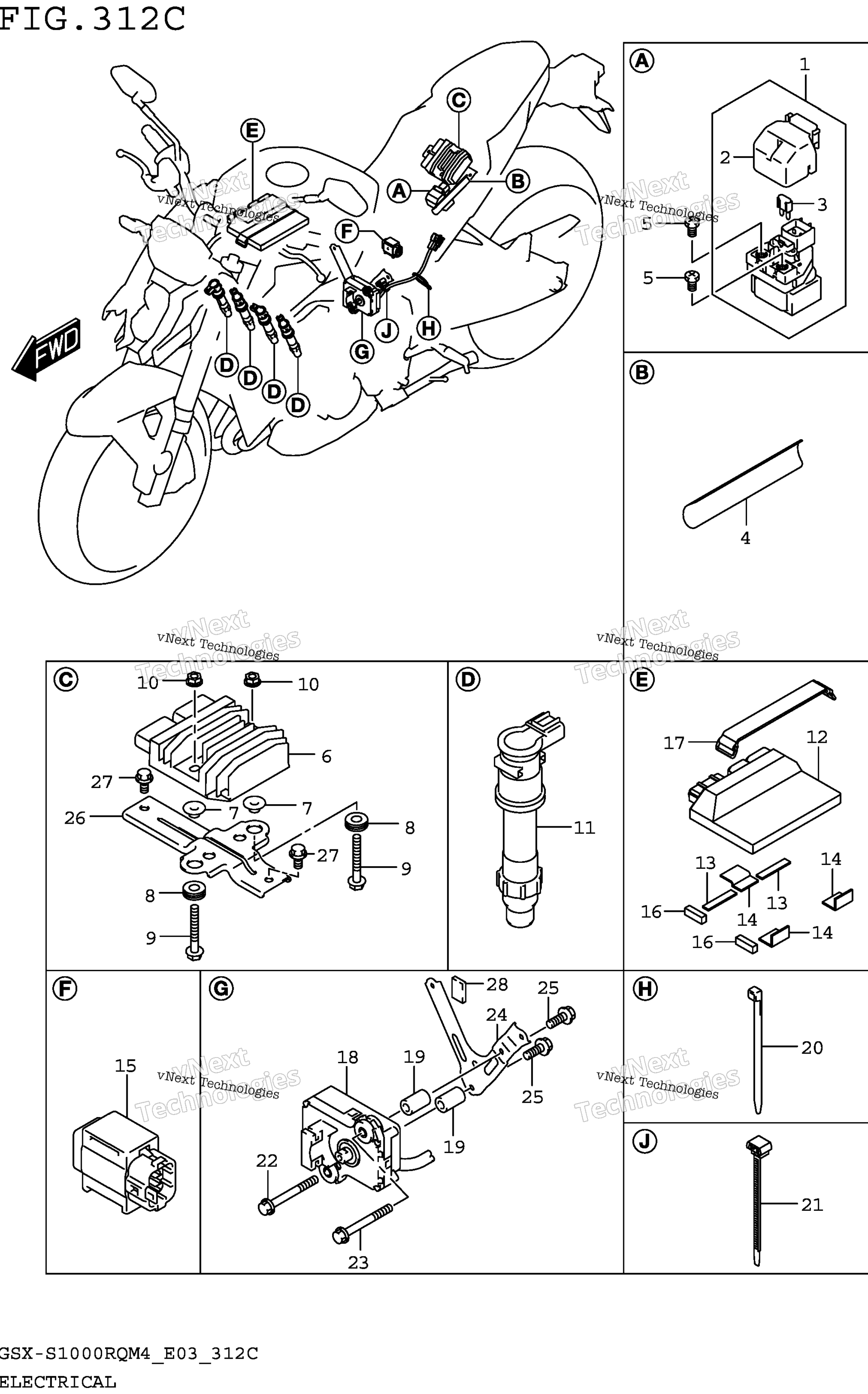 Электрооборудование (Gsx-S1000rqm4 E33)