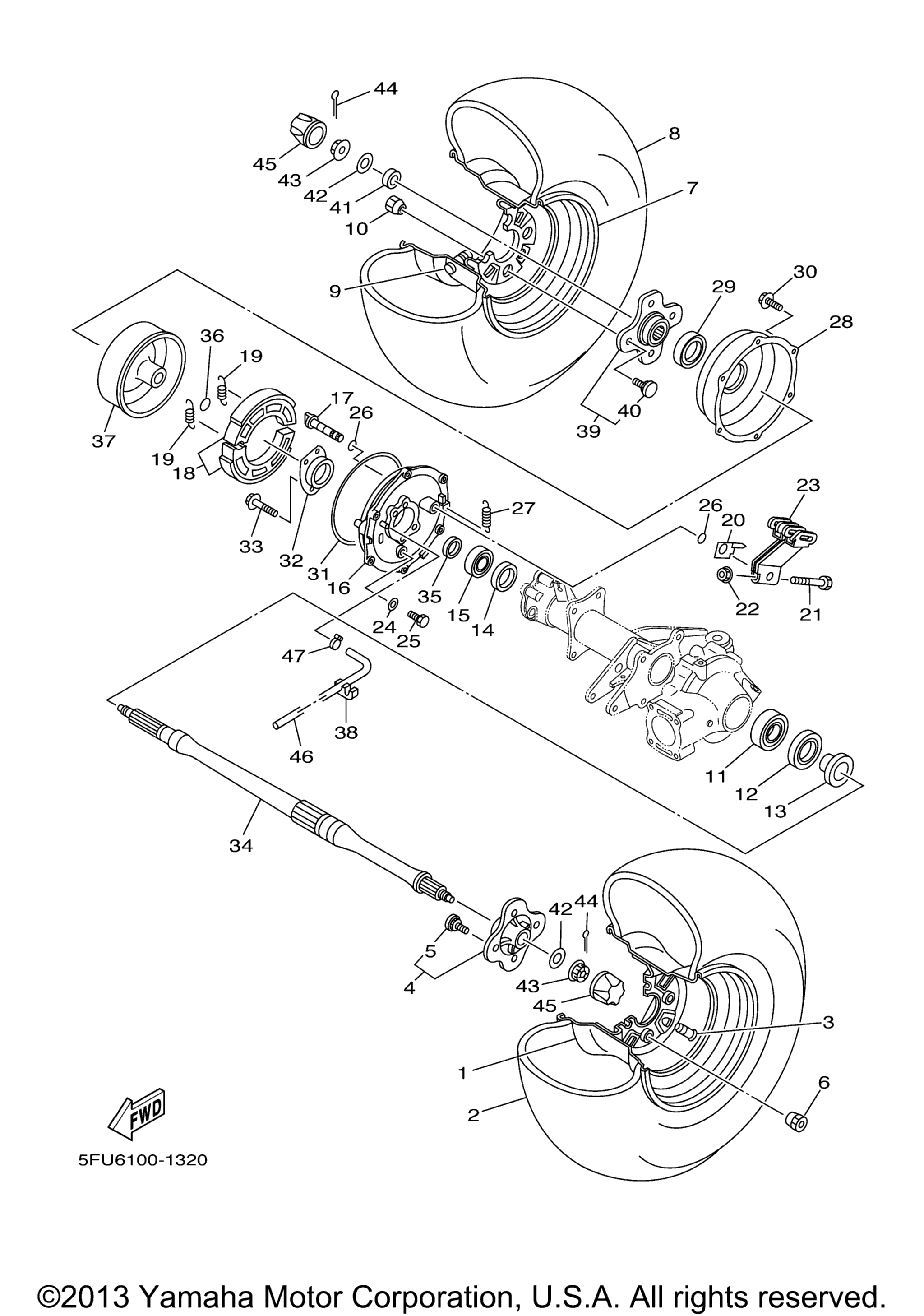 Заднее колесо