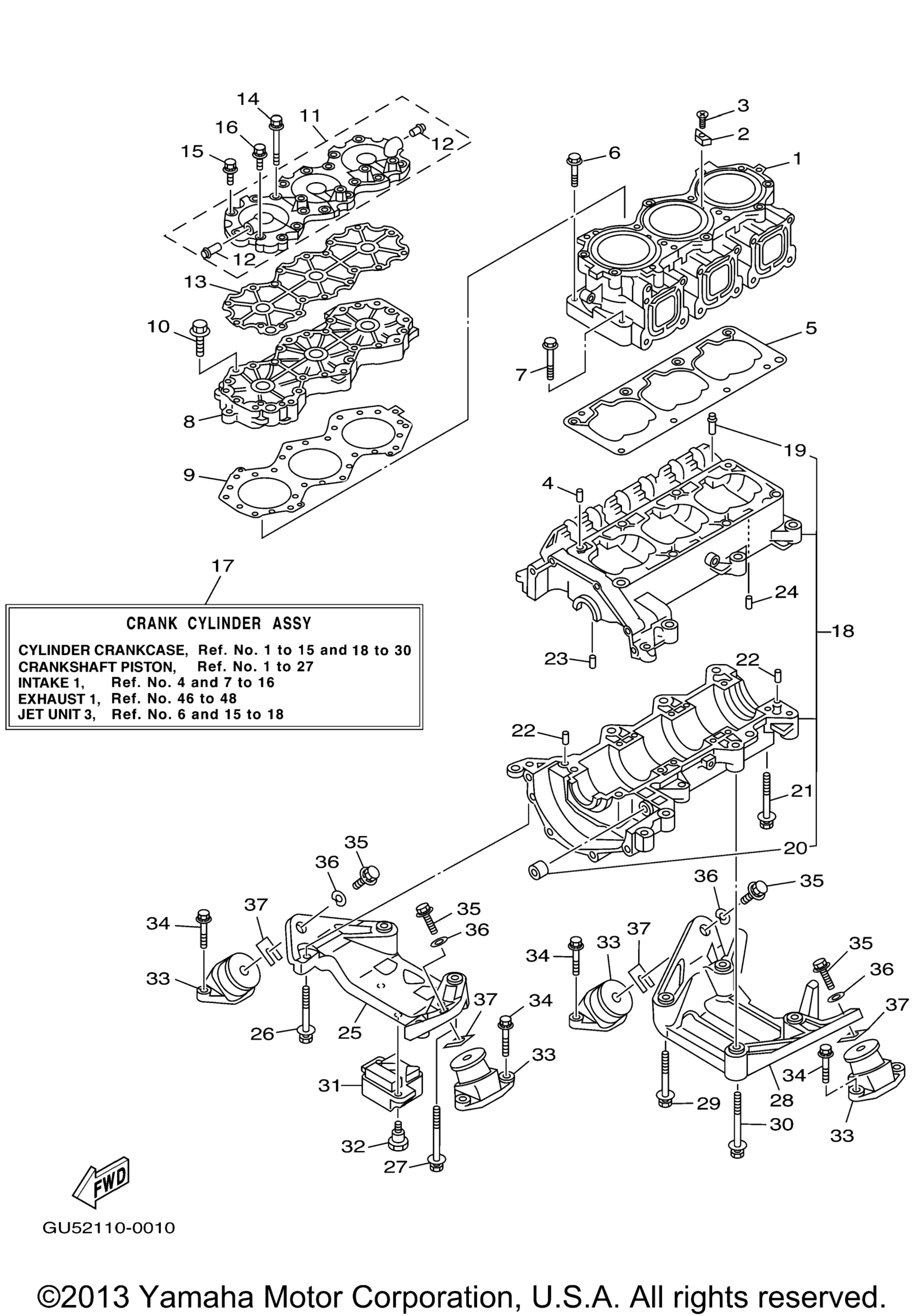 Цилиндр Crankcase