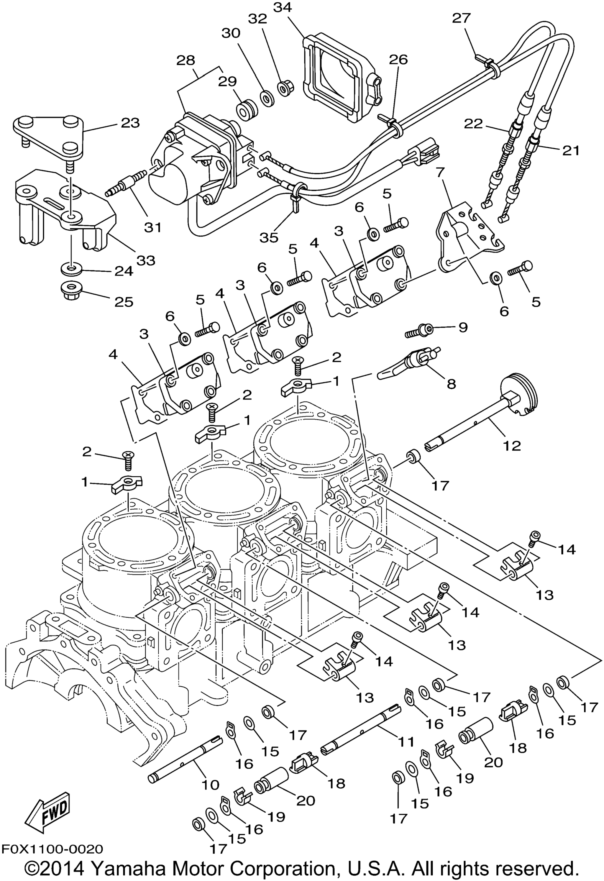 Цилиндр Crankcase 2