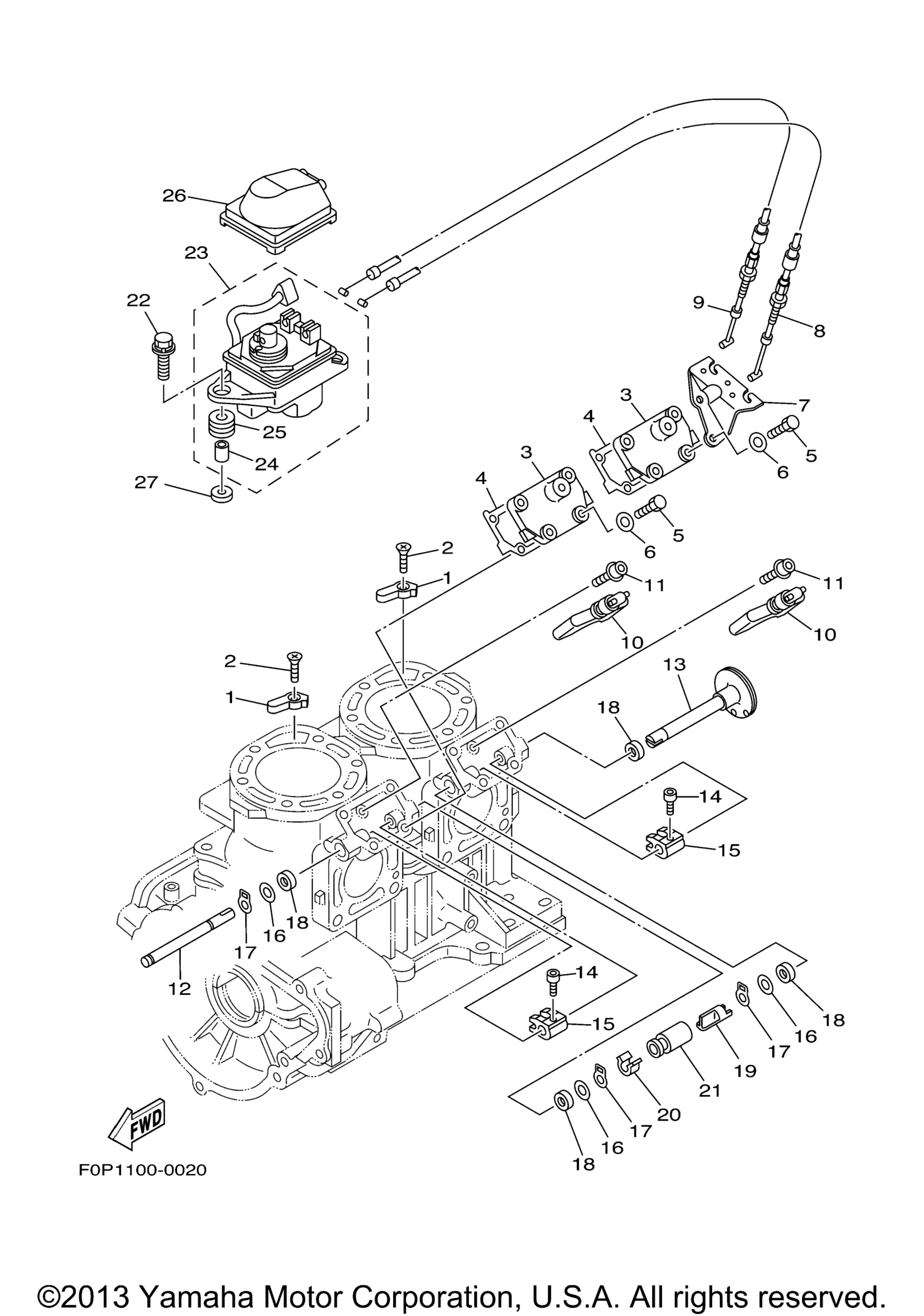 цилиндр Crankcase 2