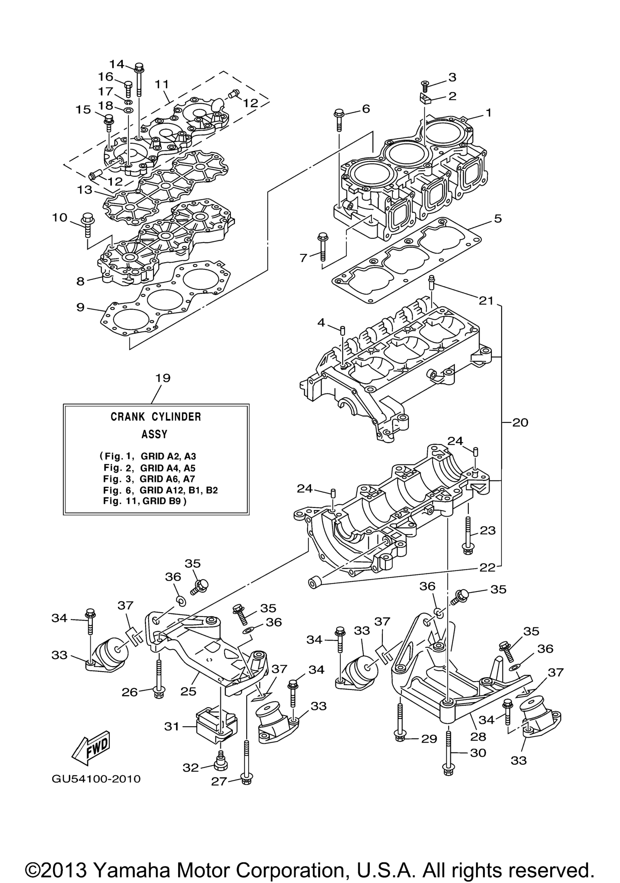 цилиндр Crankcase