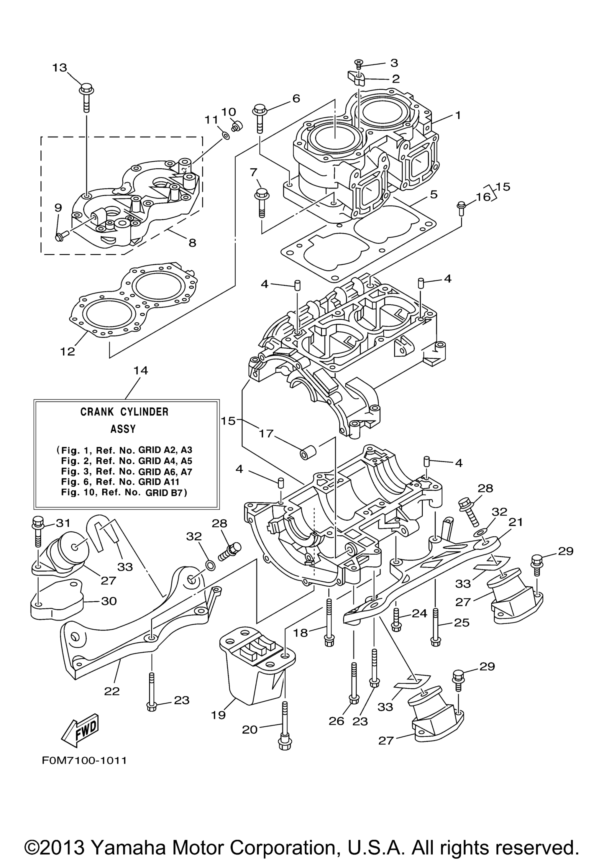 Цилиндр Crankcase