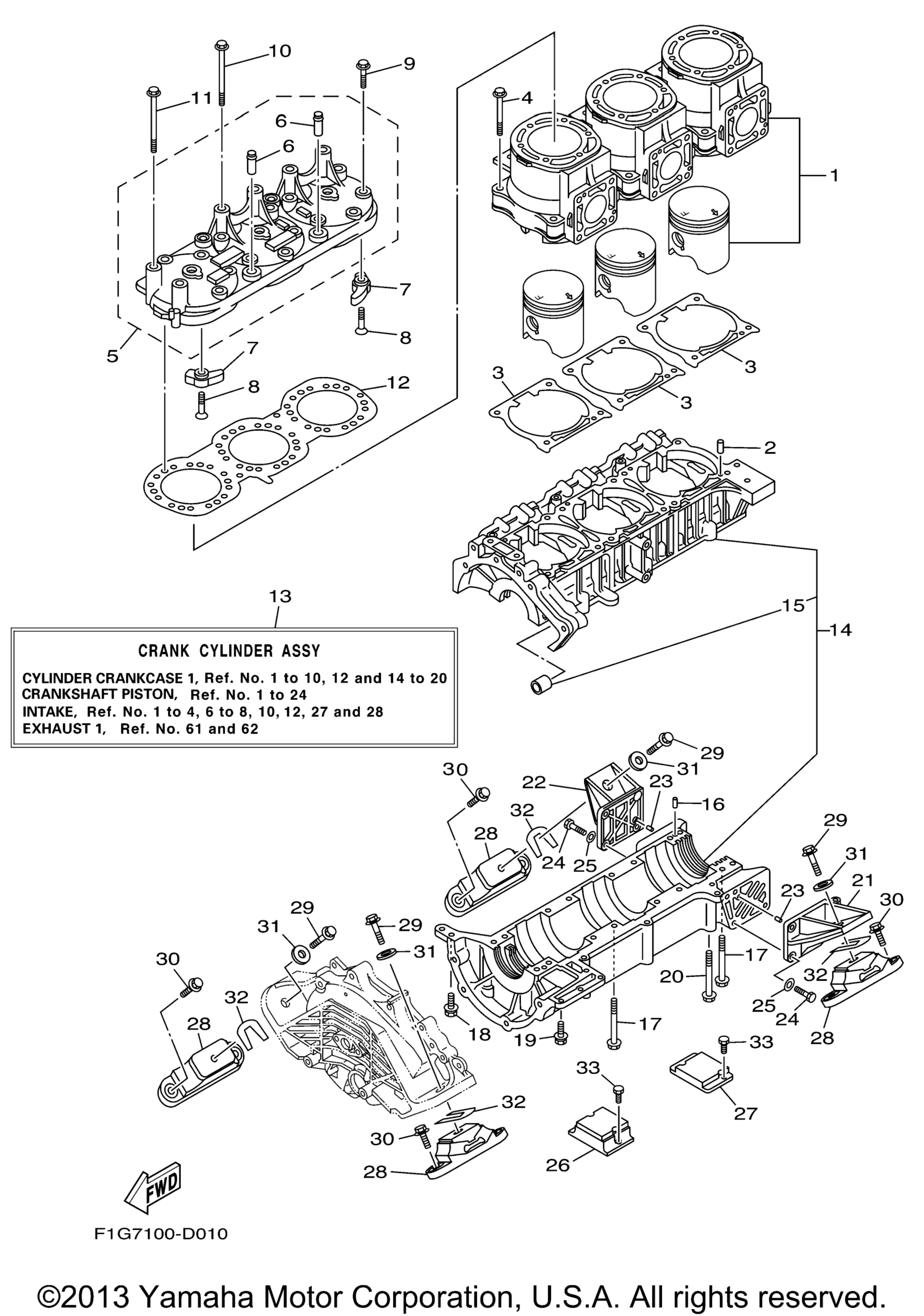 Цилиндр Crankcase 1