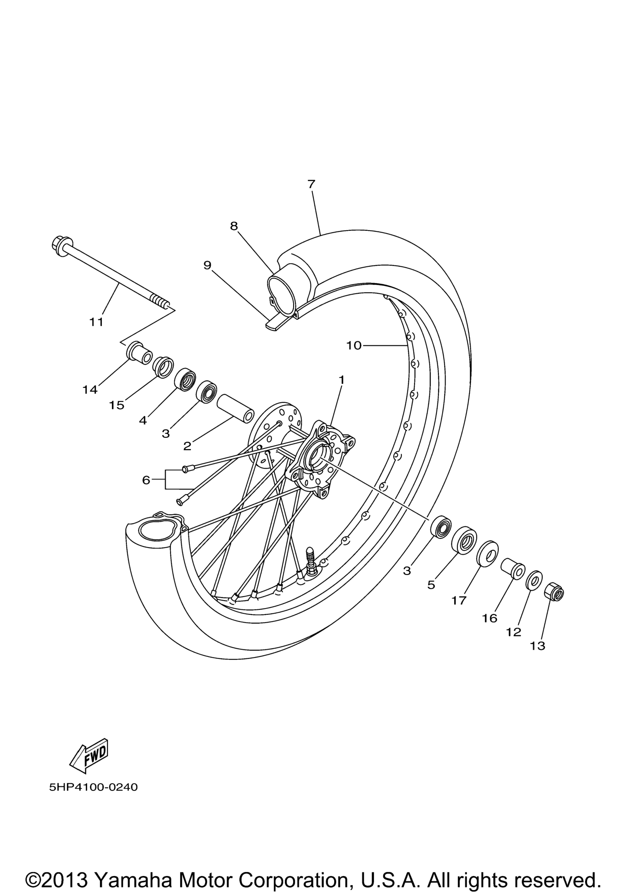 Передняя часть Wheel Lr