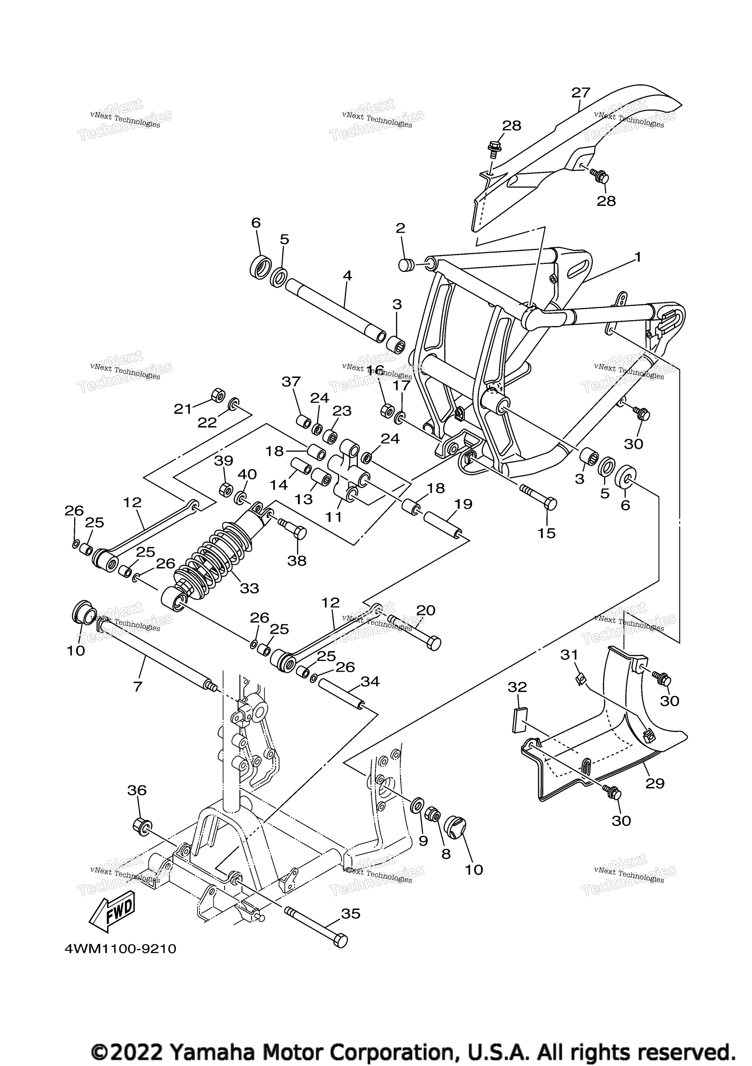 Задняя часть ARM SUSPENSION