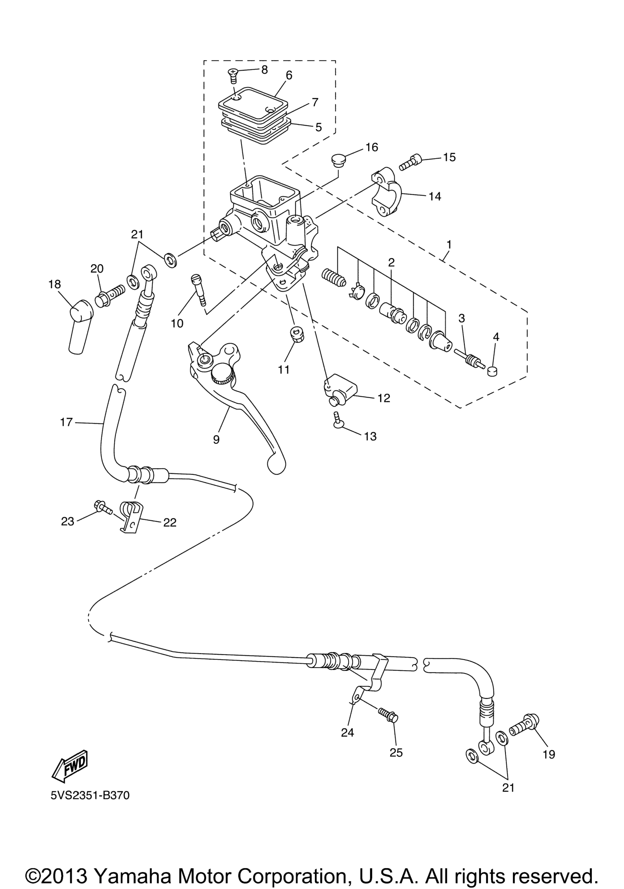 Передняя часть Master Cylinder 2