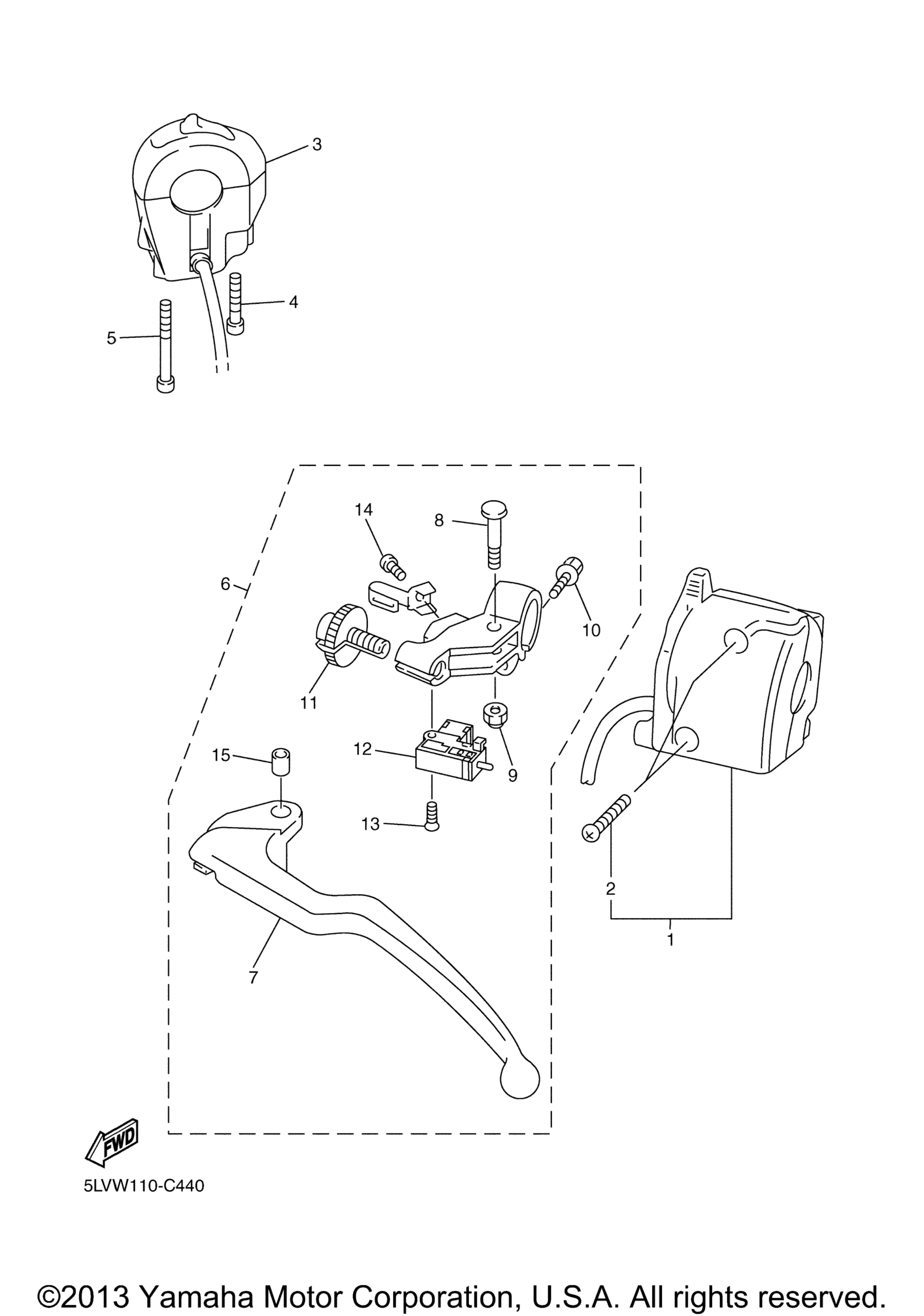 Рычаги управления и переключатели