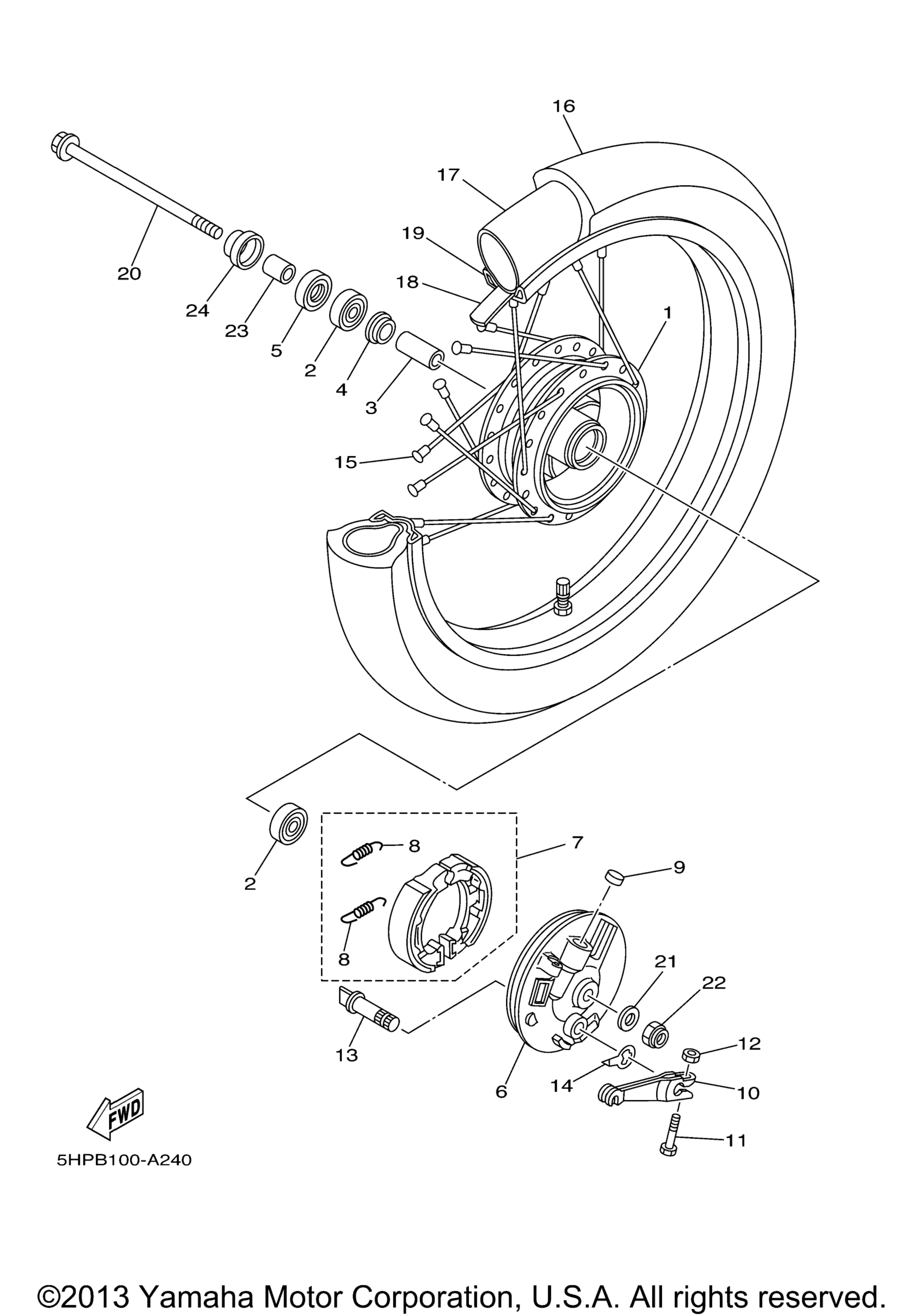 Передняя часть Wheel S