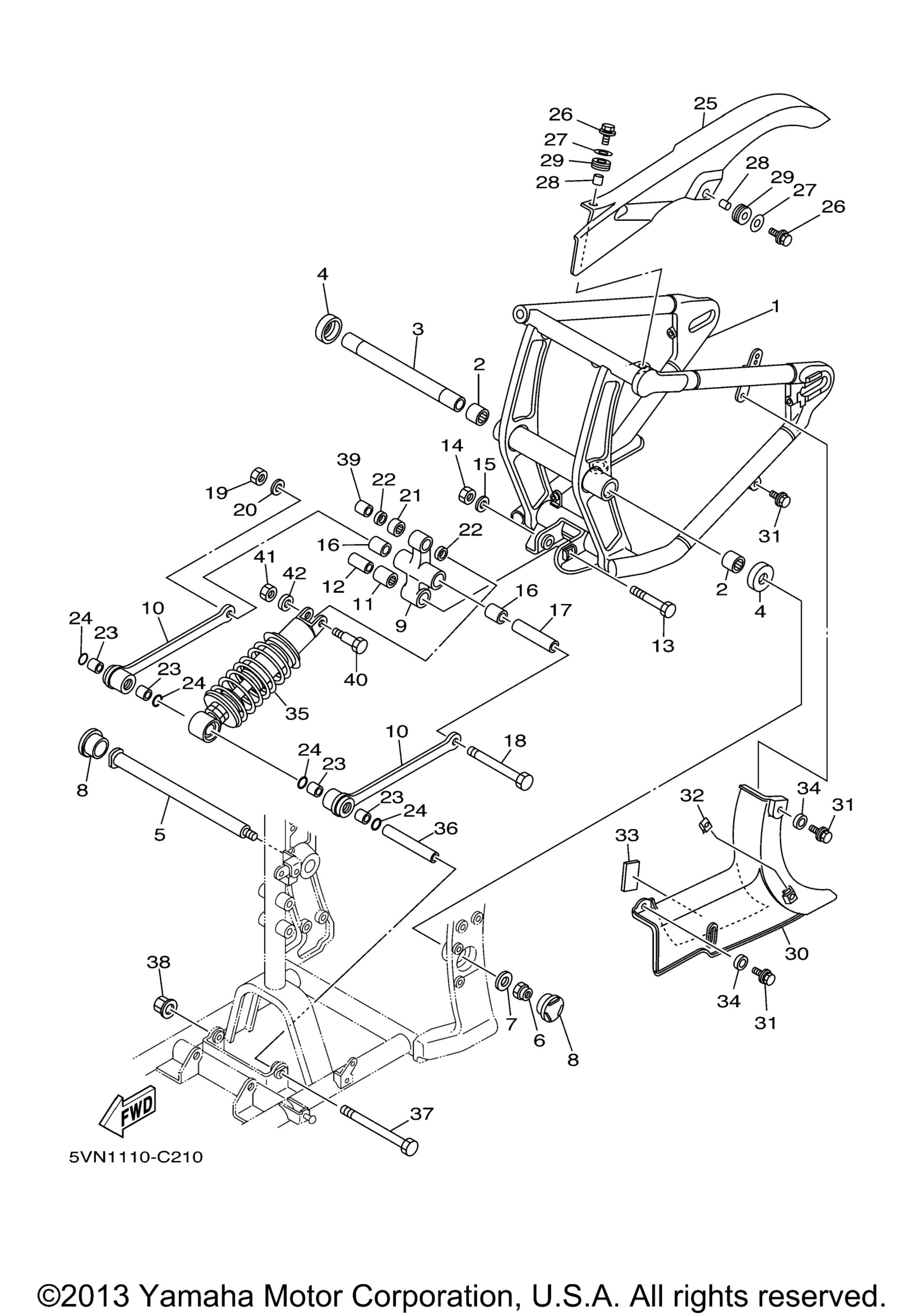 Задняя часть ARM SUSPENSION