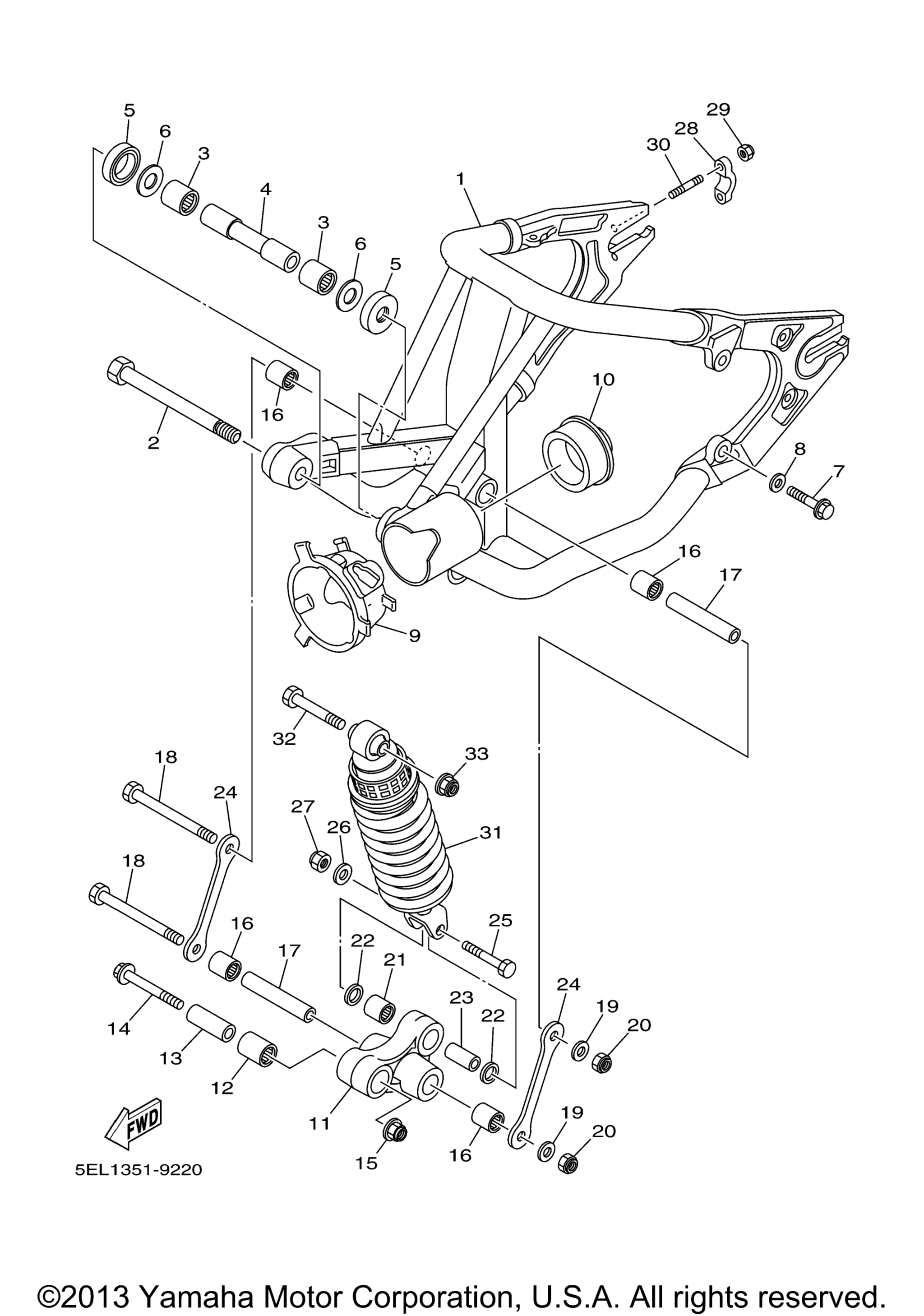 Задняя часть ARM SUSPENSION