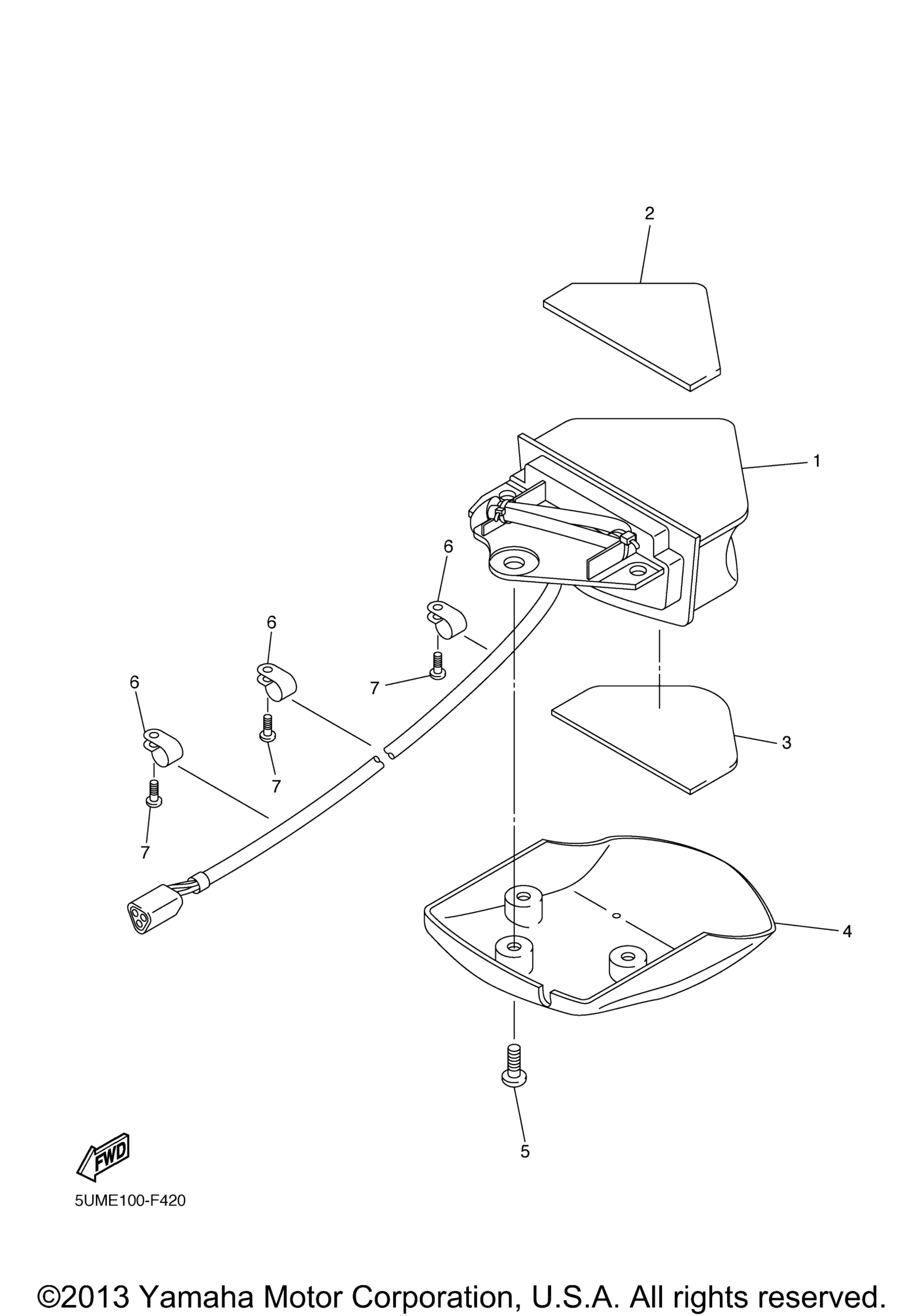 Задний фонарь