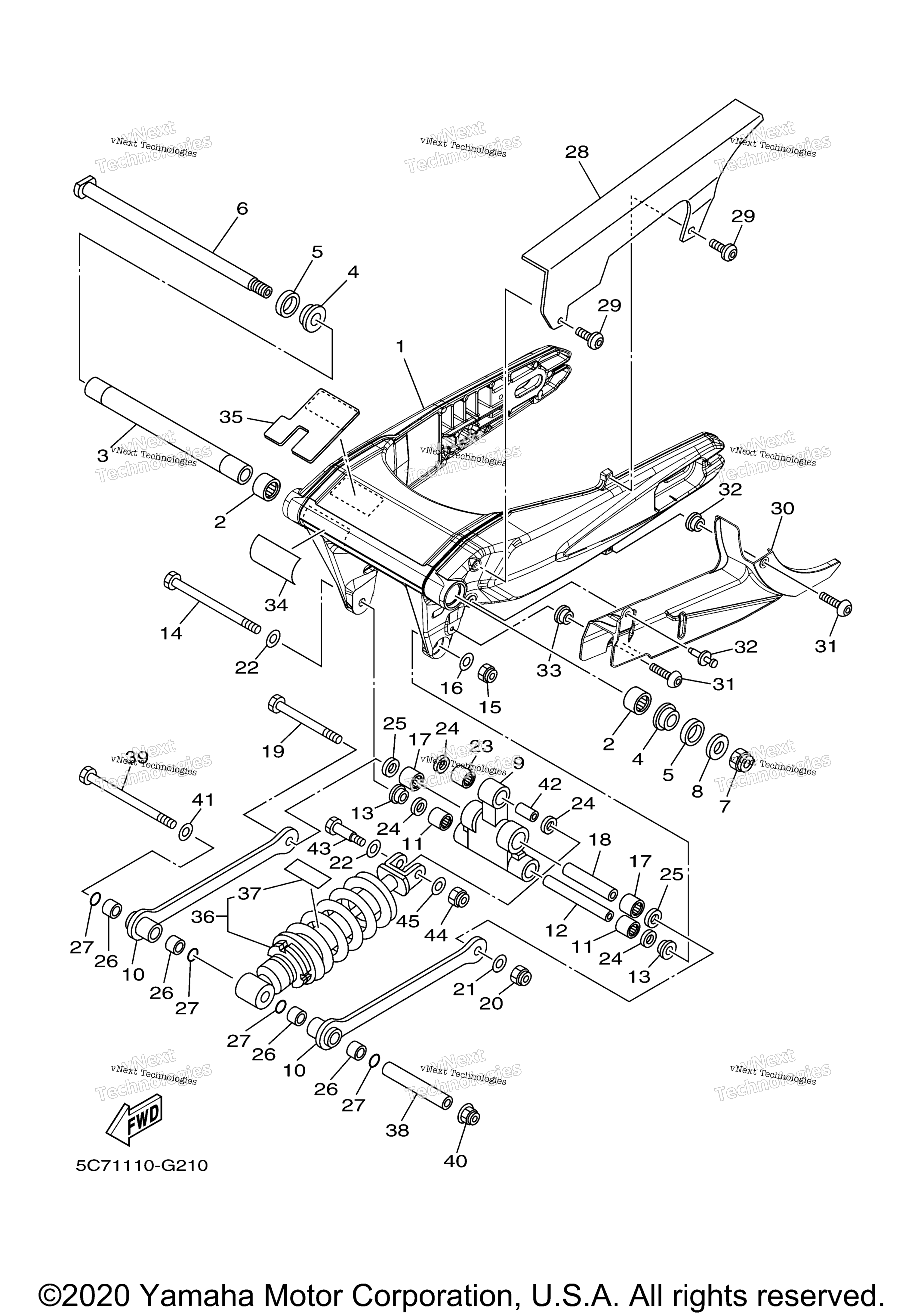 Задняя часть ARM SUSPENSION