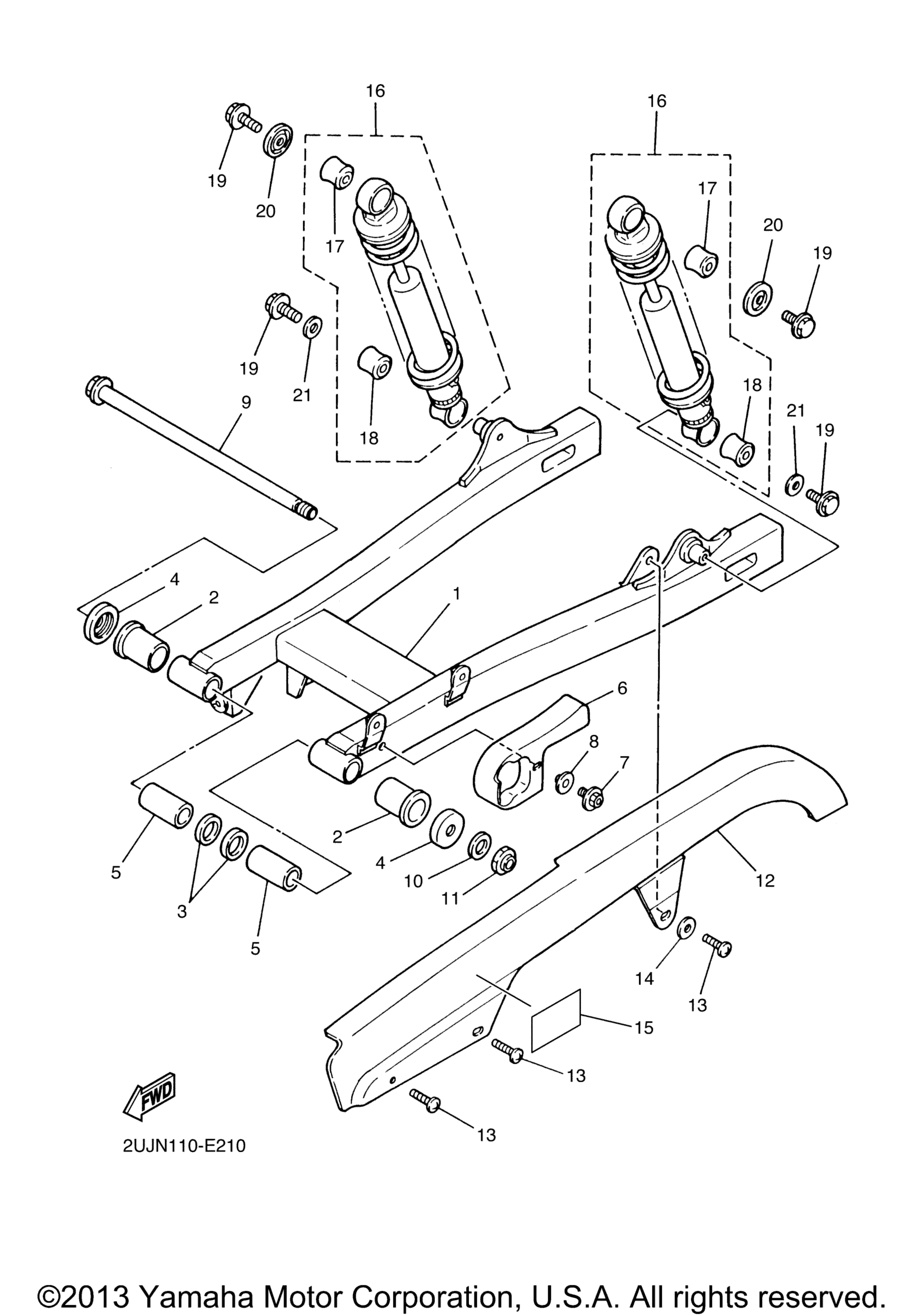 Задняя часть ARM SUSPENSION