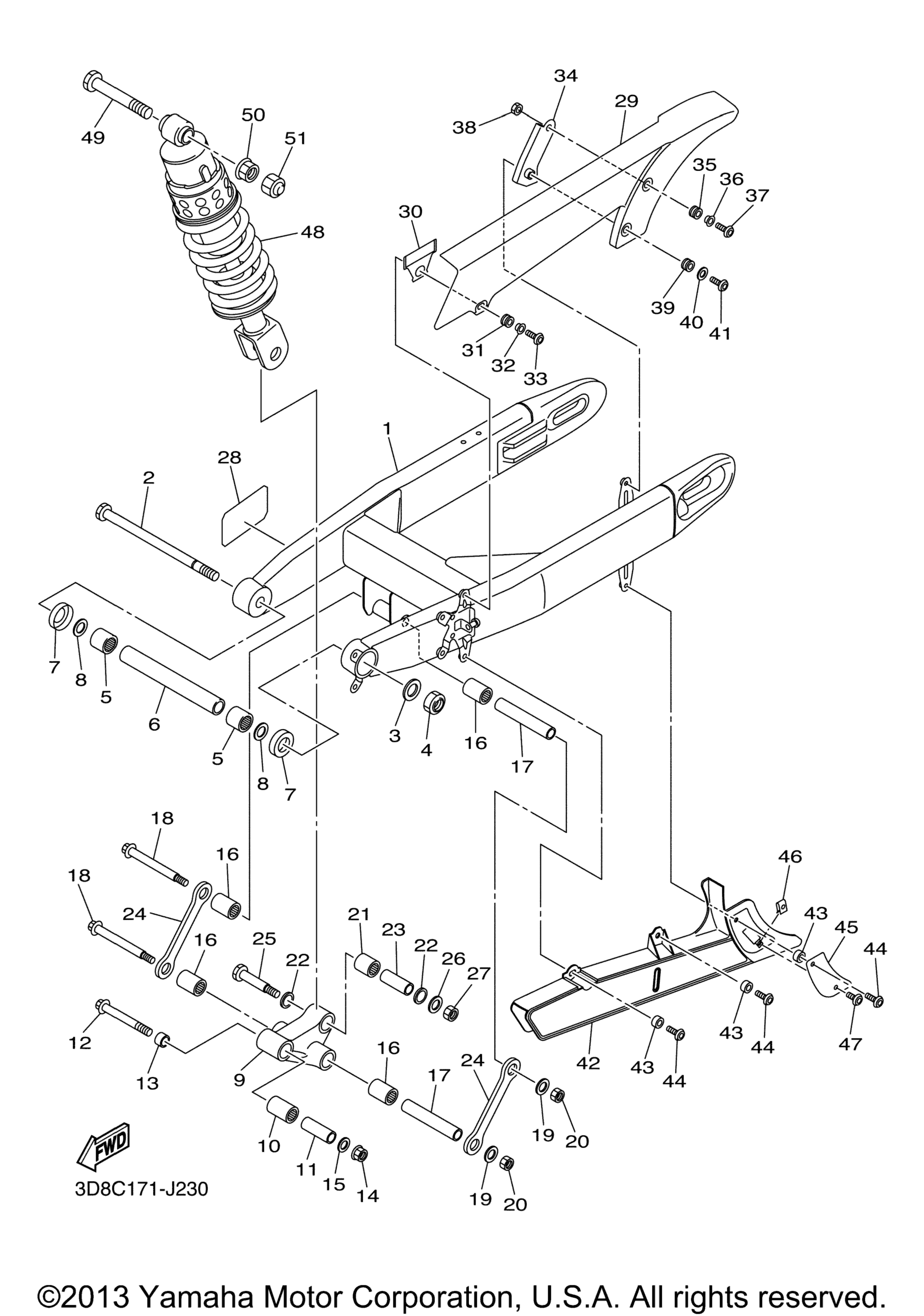 Задняя часть ARM SUSPENSION