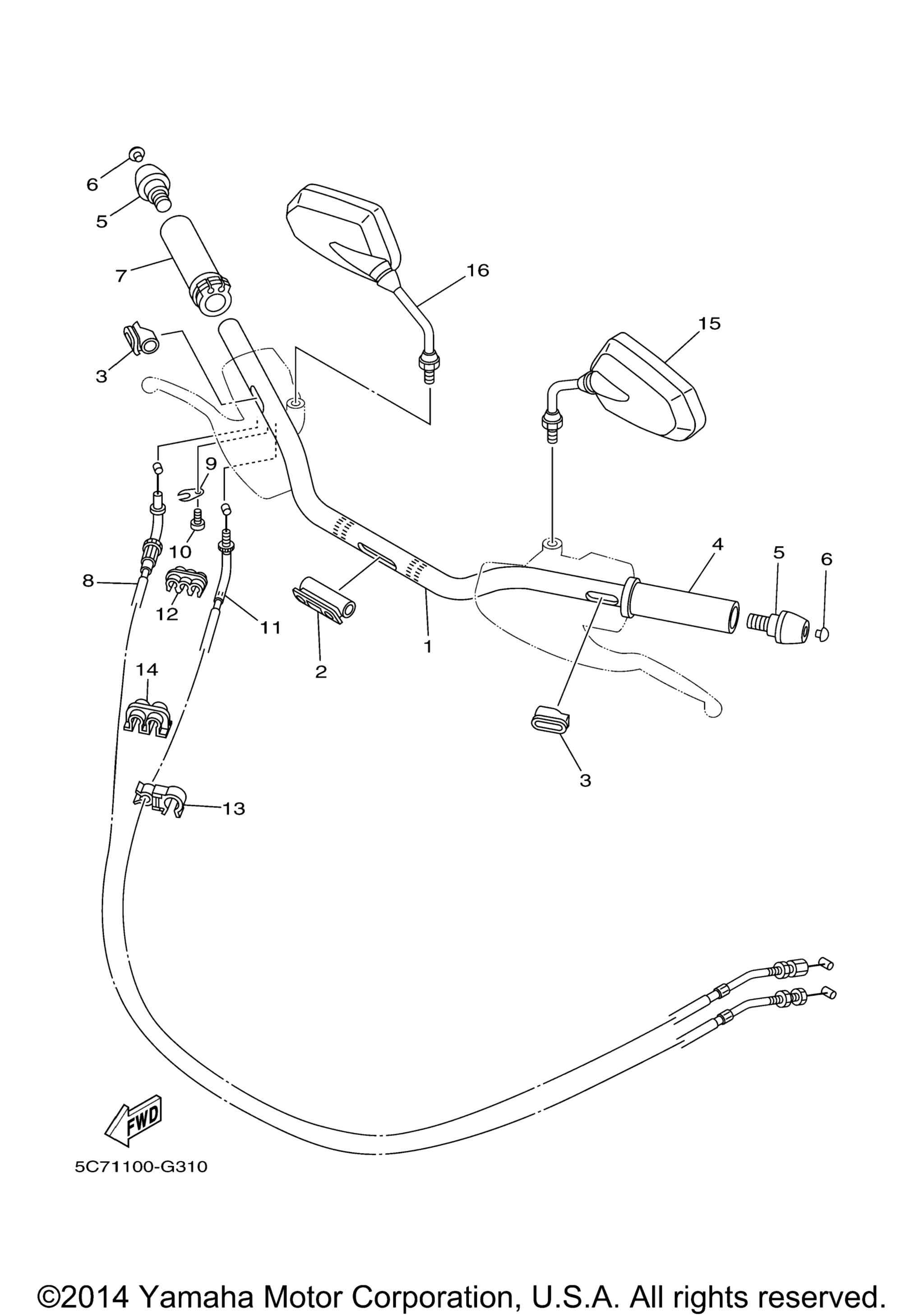 Ручка газа и тросики