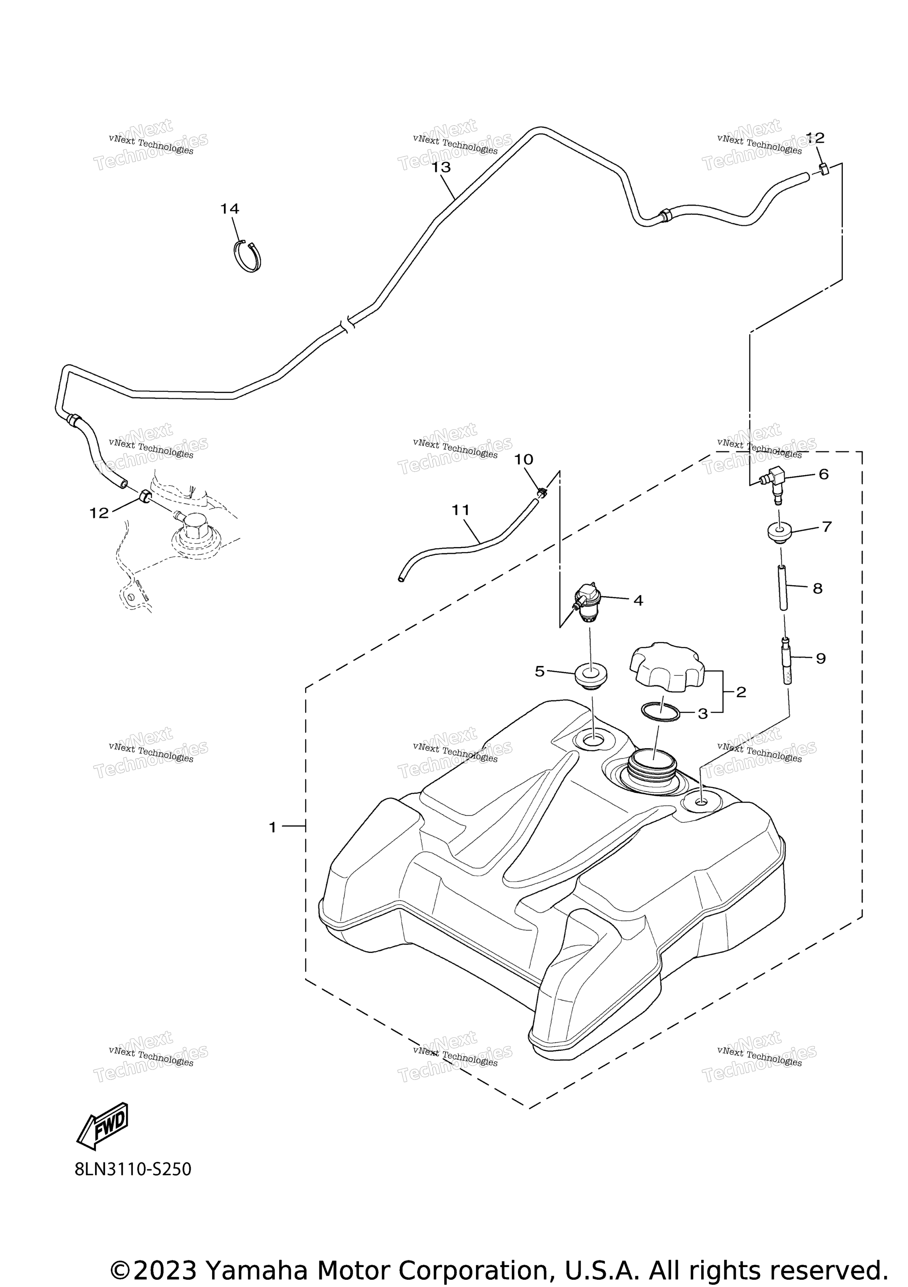 Топливная система TANK 2