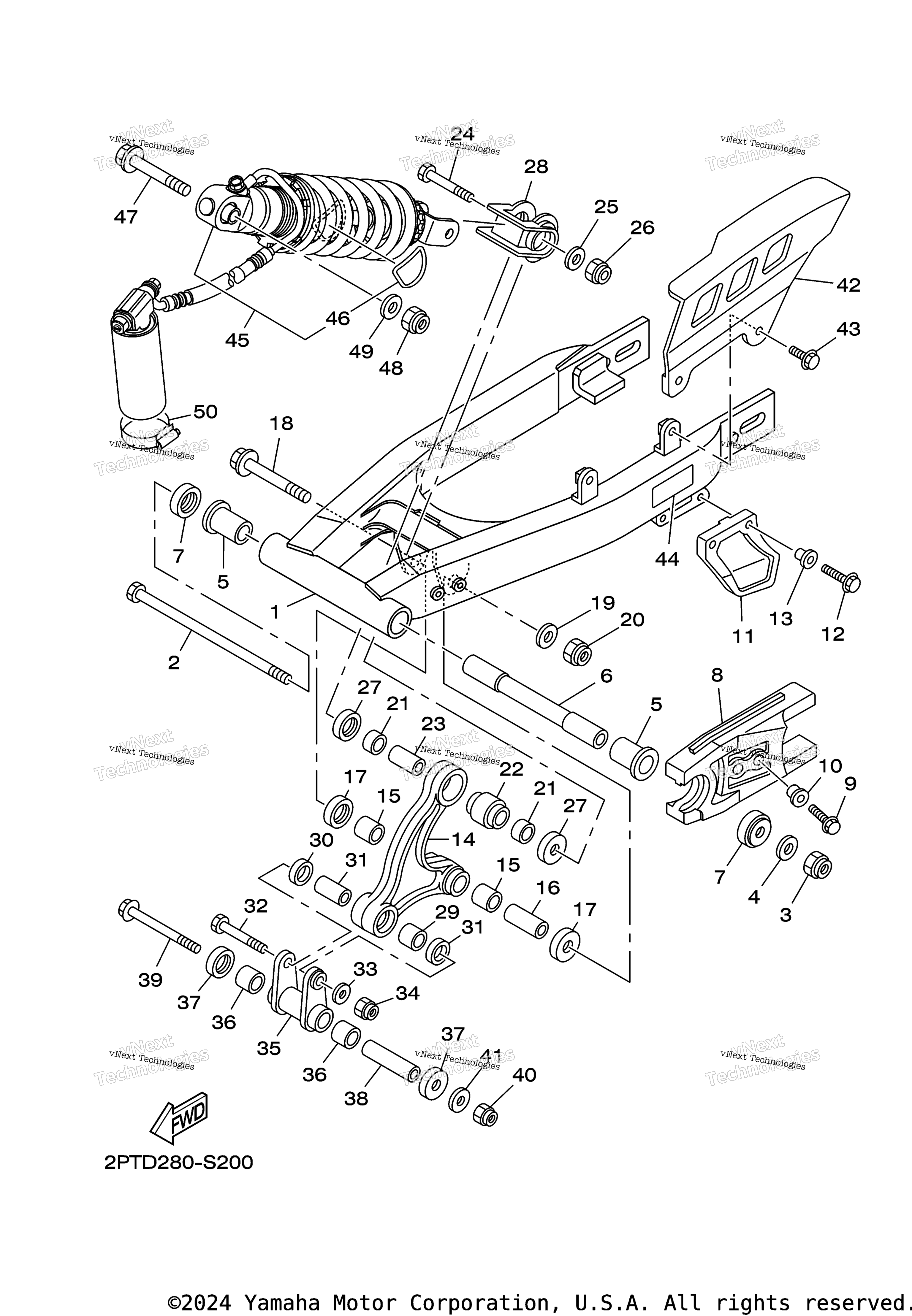 Задняя часть ARM SUSPENSION