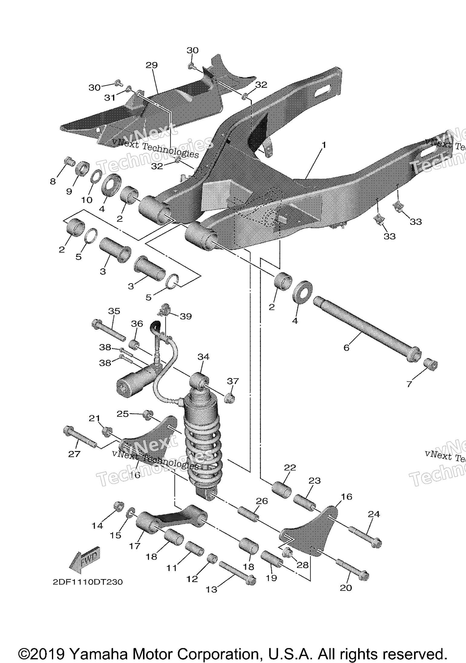 Задняя часть ARM SUSPENSION