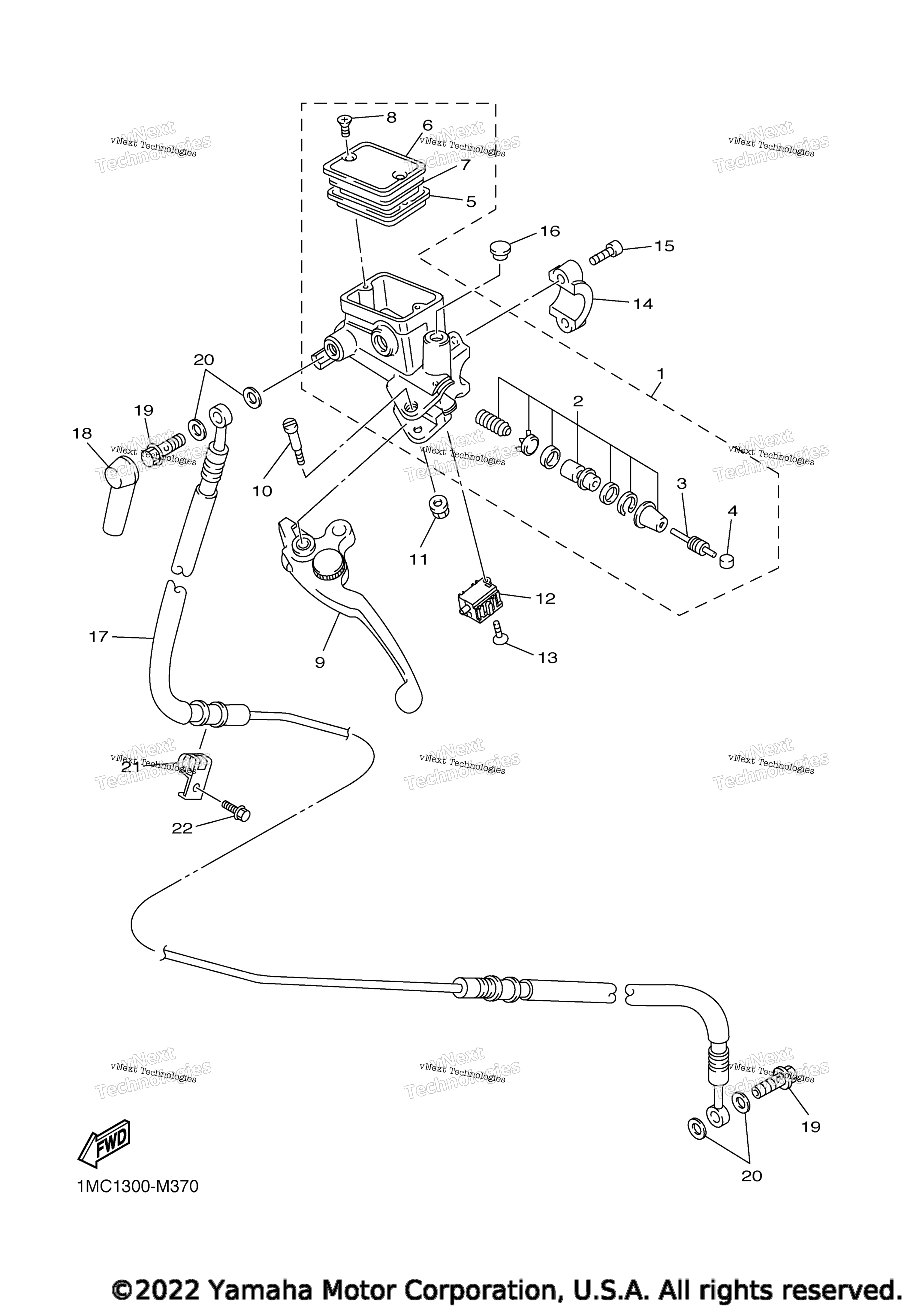 Передняя часть Master Cylinder 2