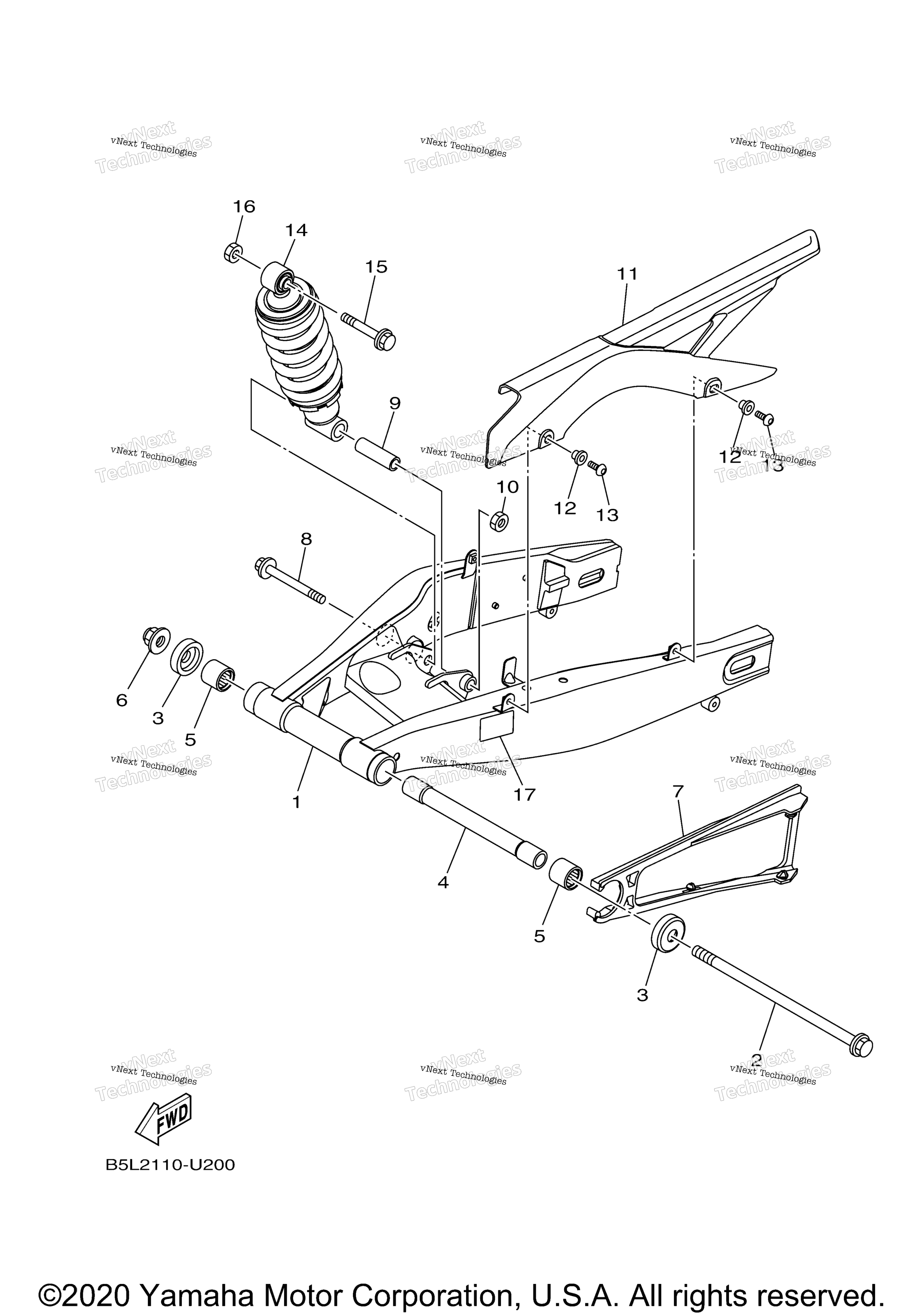 Задняя часть ARM SUSPENSION