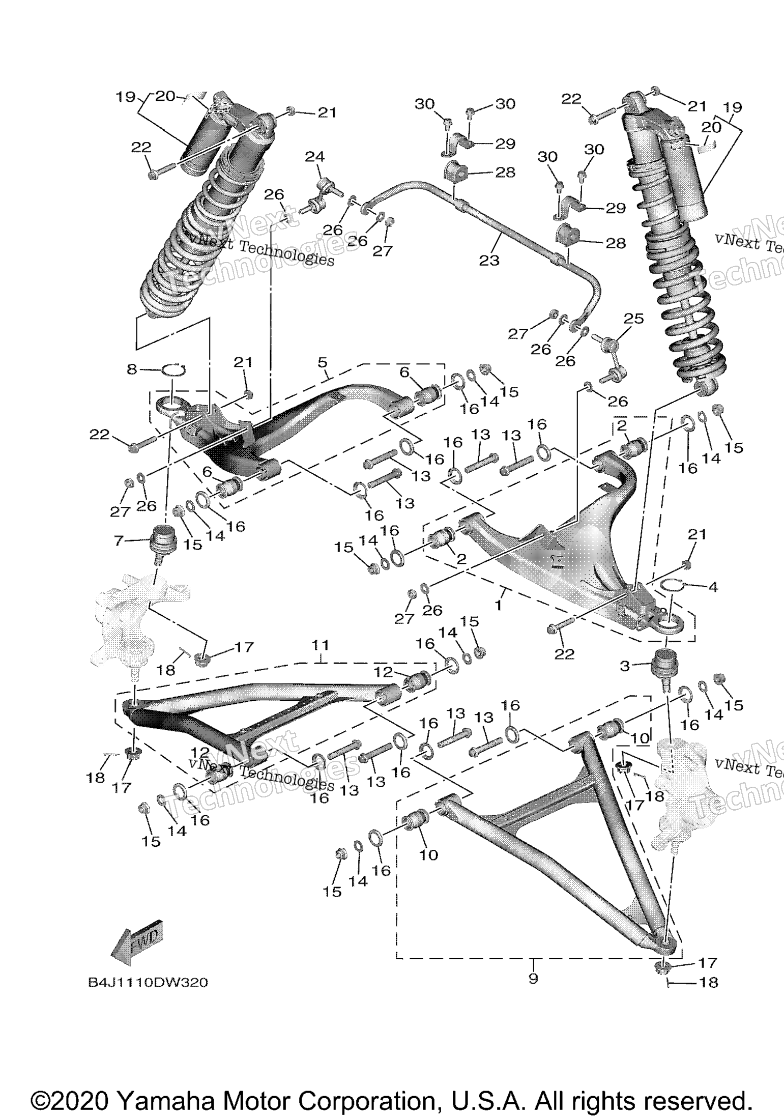 Передняя подвеска и колесо
