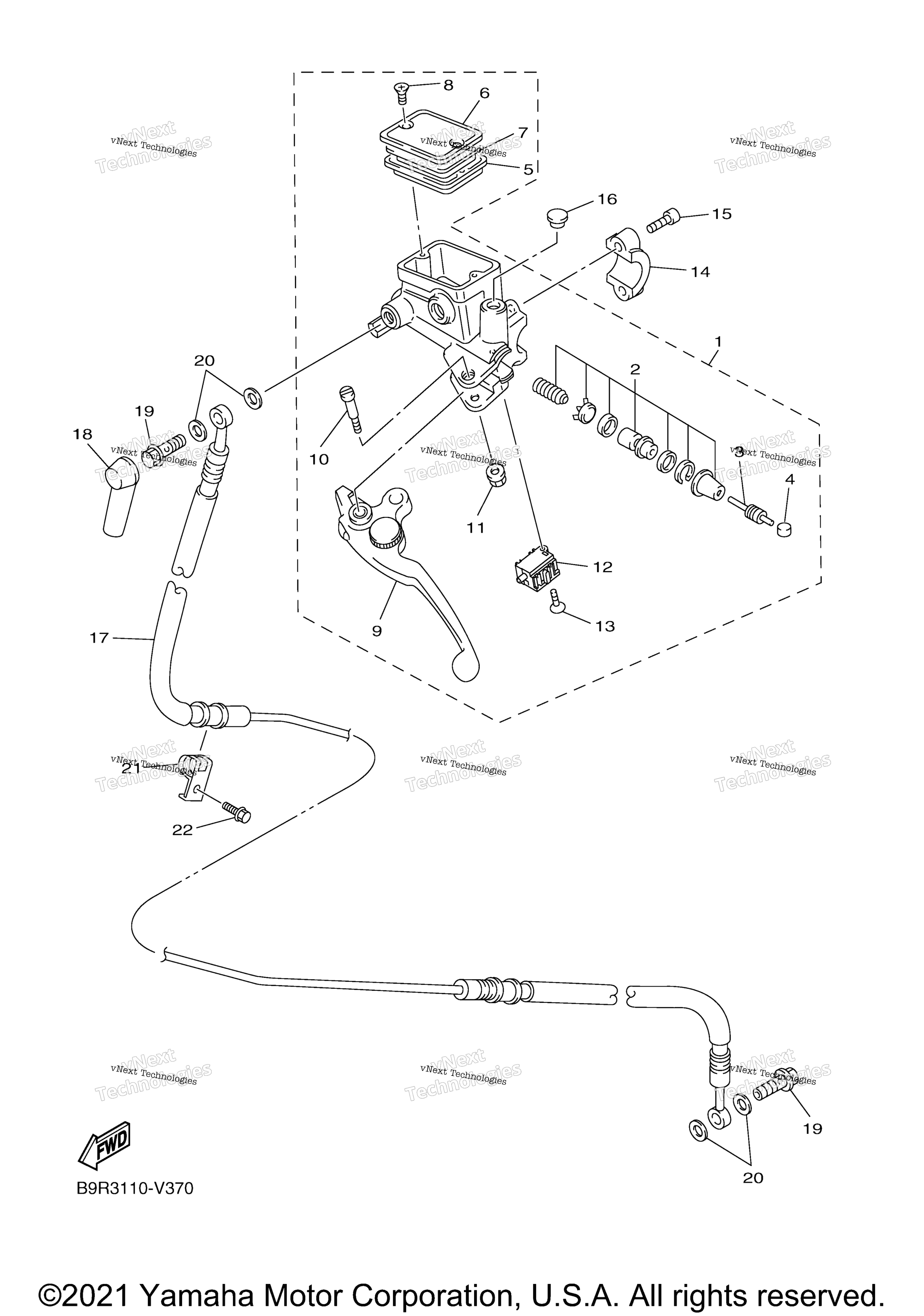 Передняя часть Master Cylinder 2
