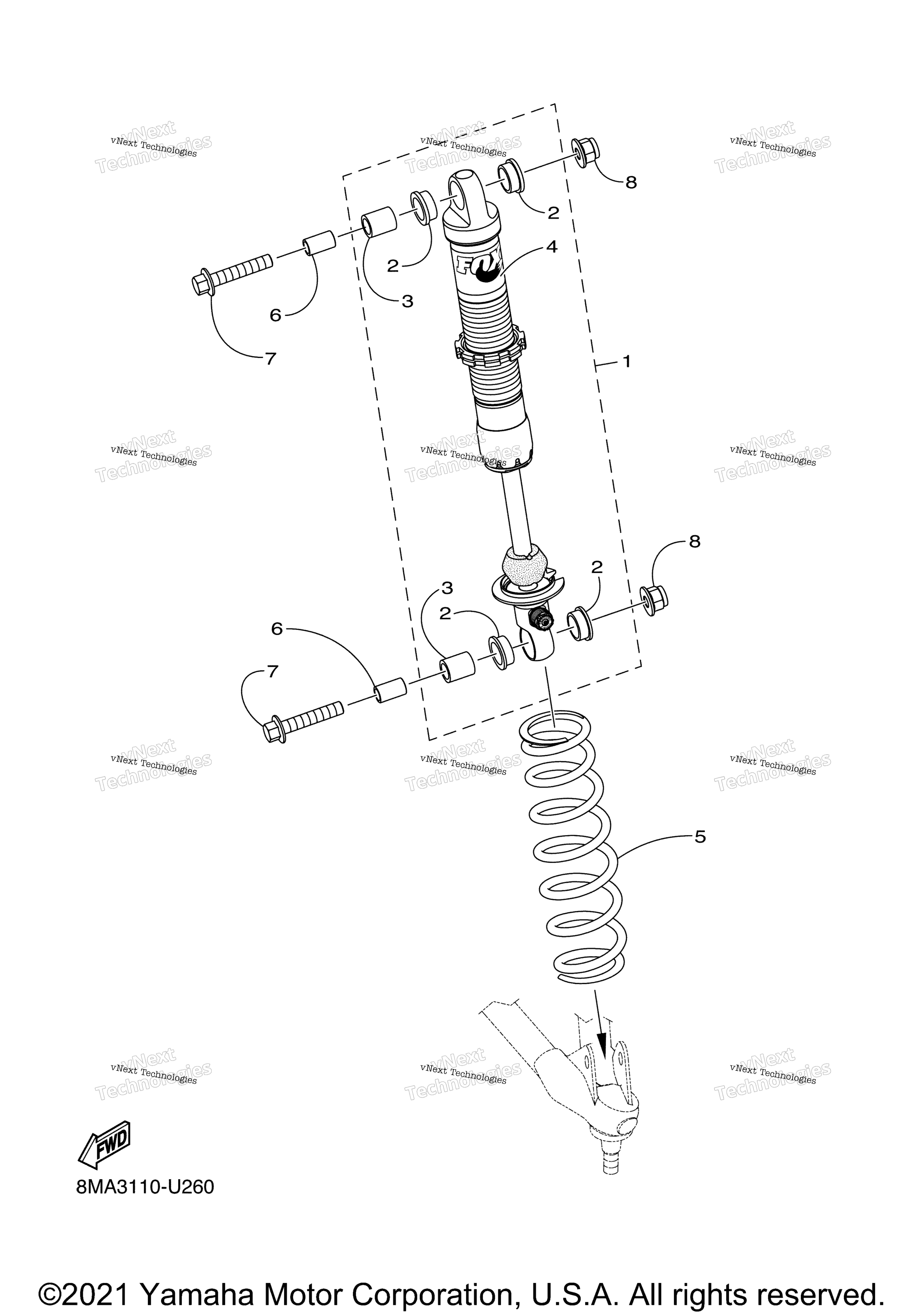 Передняя часть Suspension 2