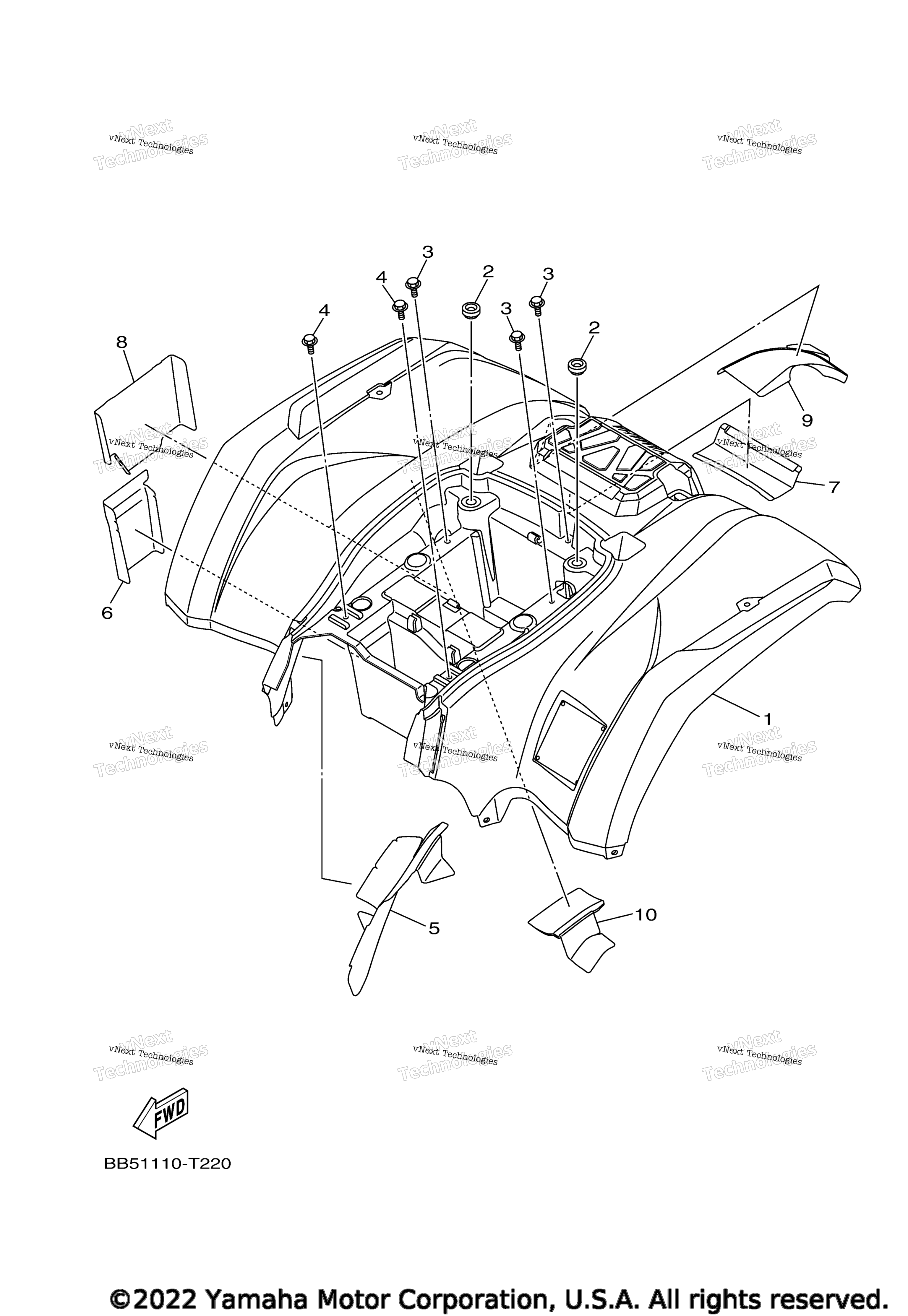 Заднее крыло