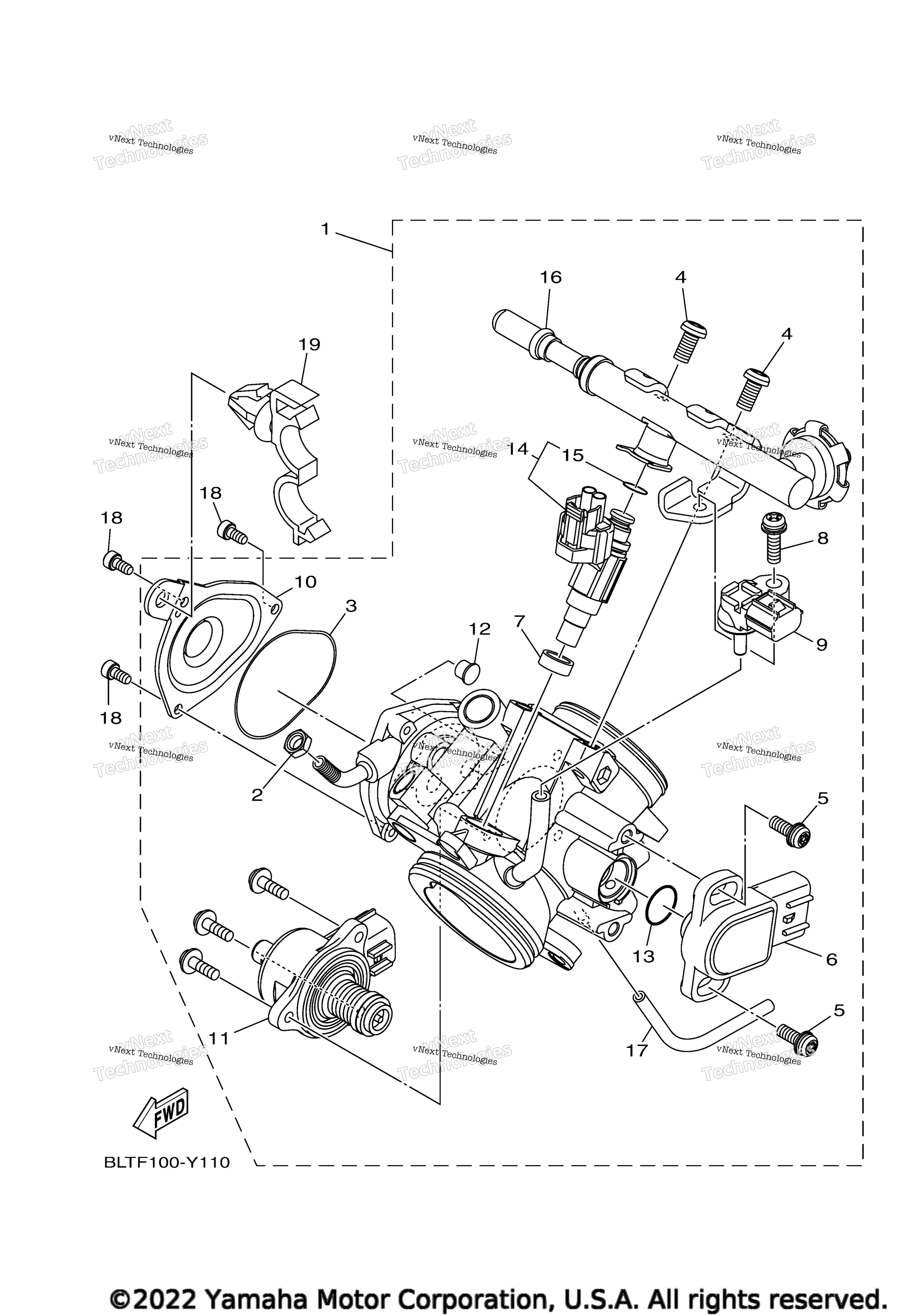 Дроссельный узел 1