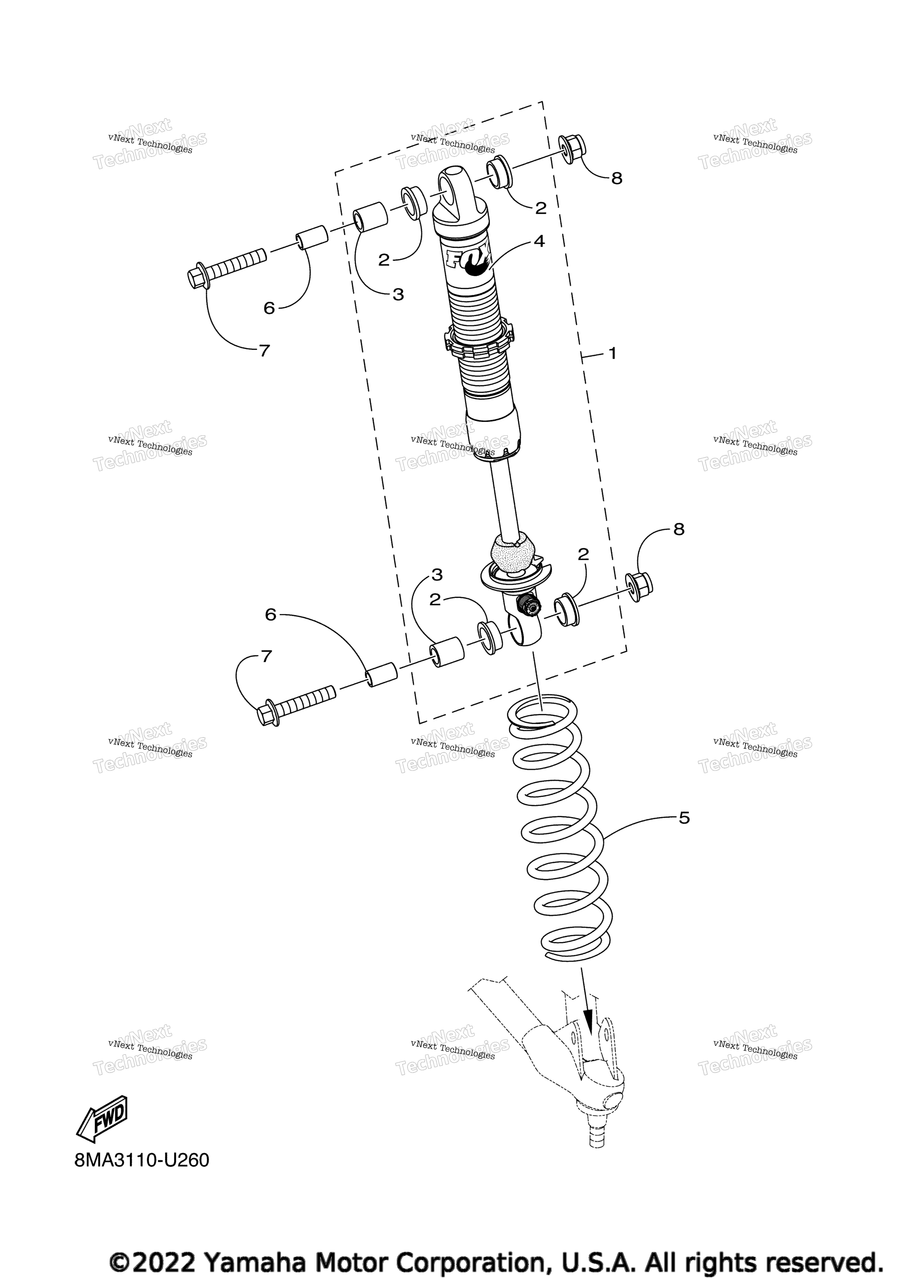 Передняя часть Suspension 2