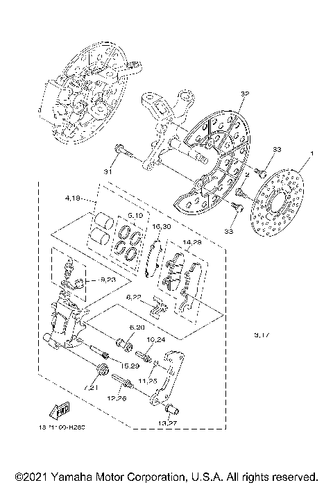 2021 YFZ450R (YFZ45YSXML)