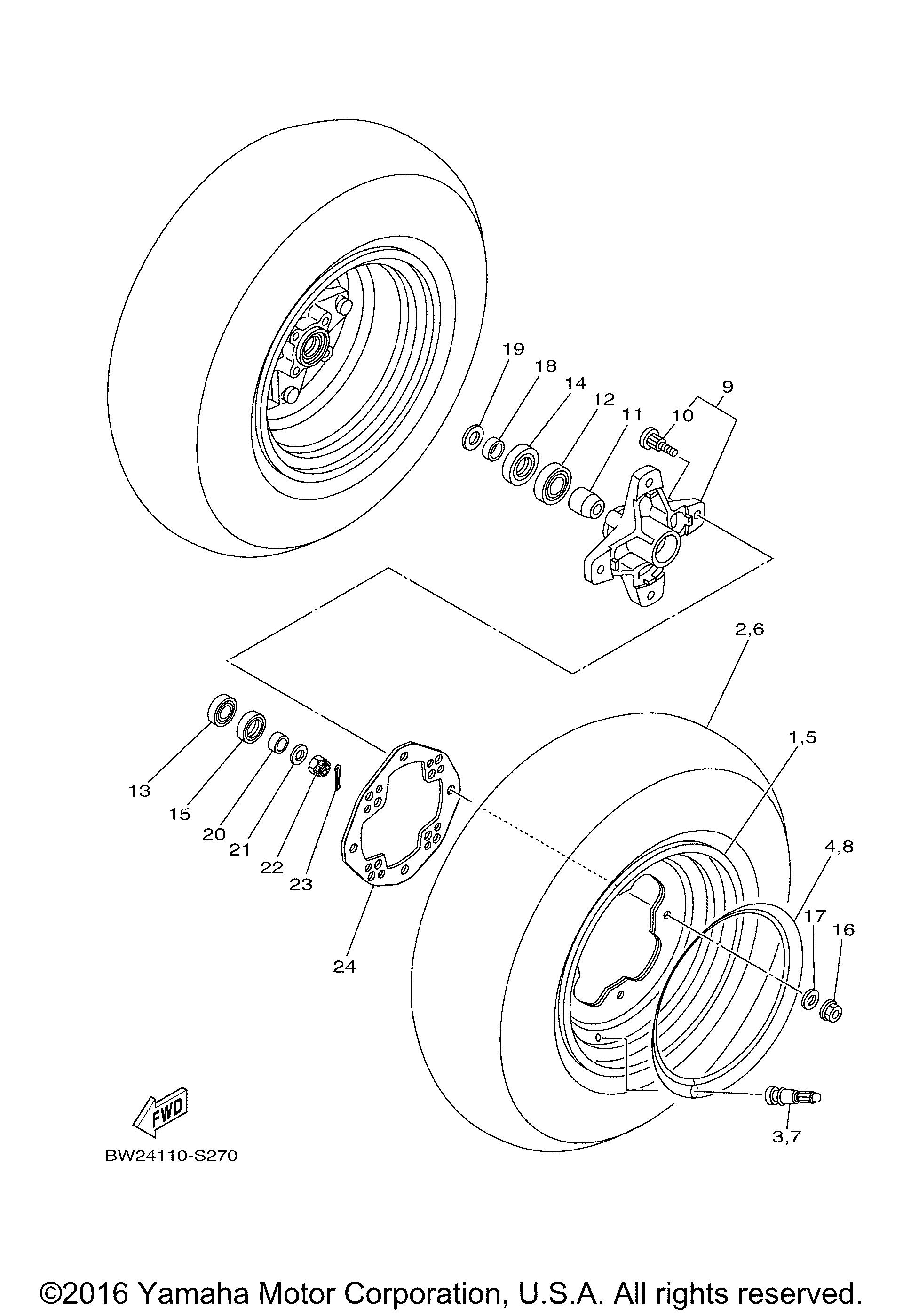 Переднее колесо