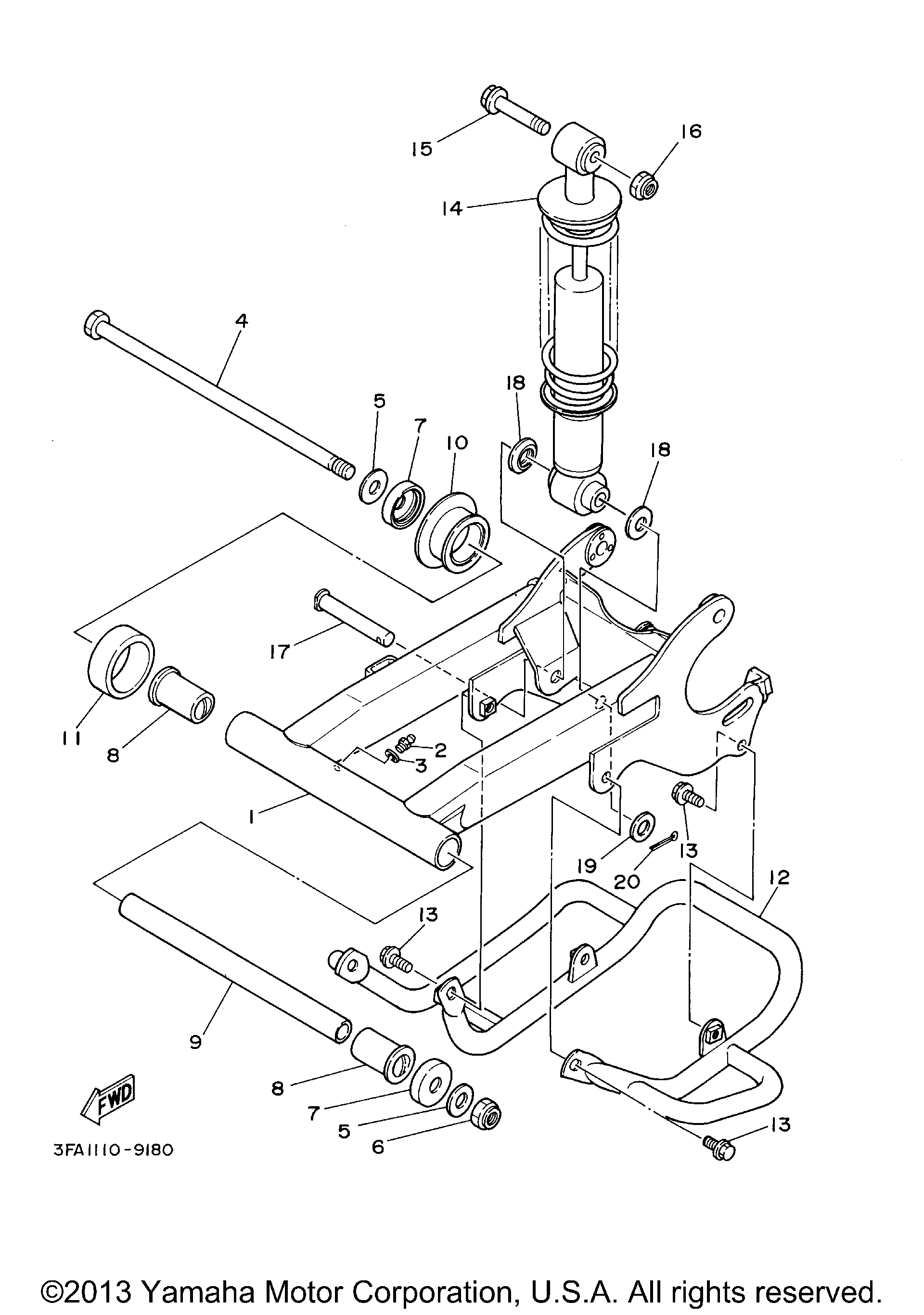 Задняя часть ARM SUSPENSION