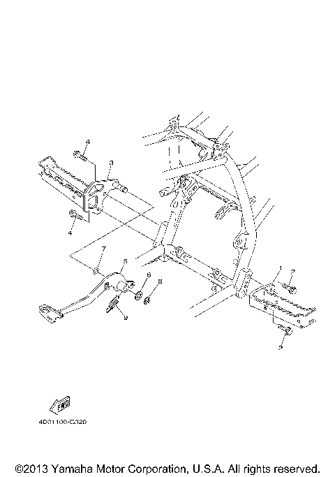 2012 RAPTOR 250 (YFM25RBL/YFM25RBW)