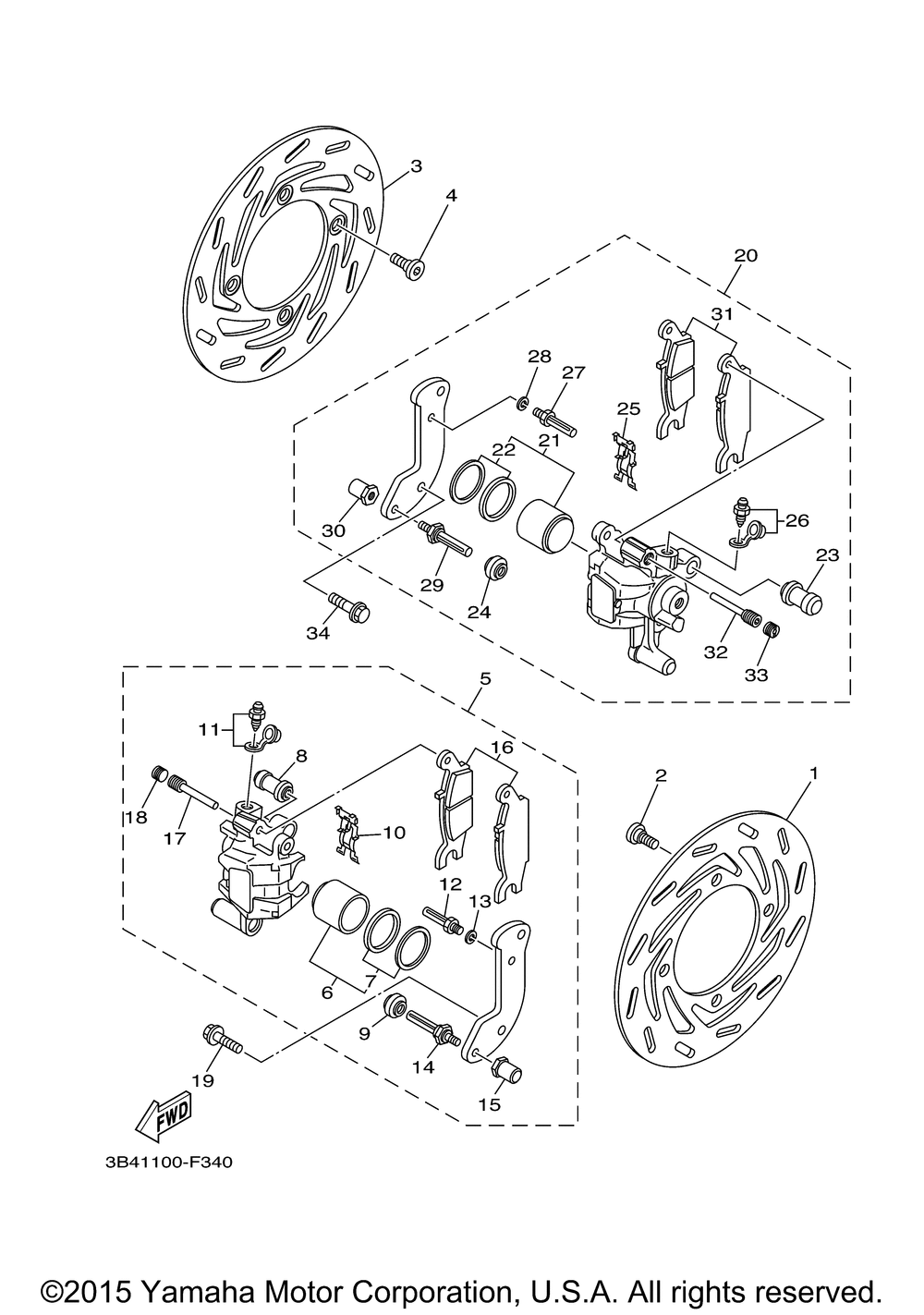 Передний суппорт тормоза