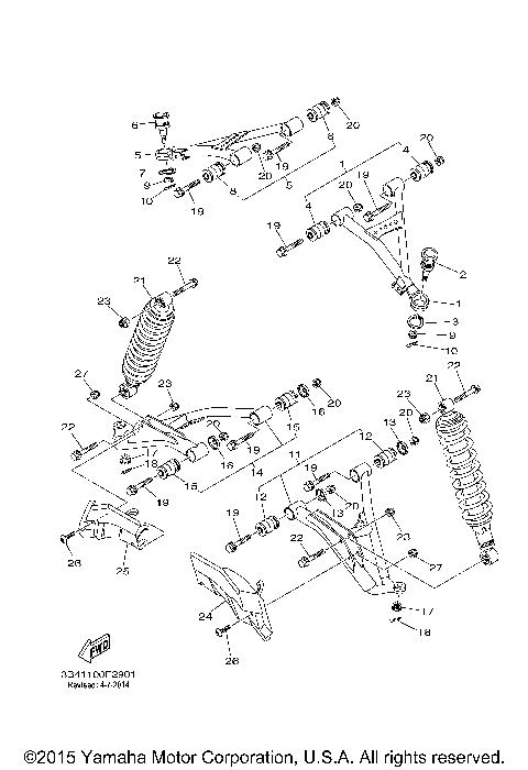 2008 GRIZZLY 700 POWER STEERING (YFM7FGPXR/YFM7FGPXGR/YFM7FGPXL)