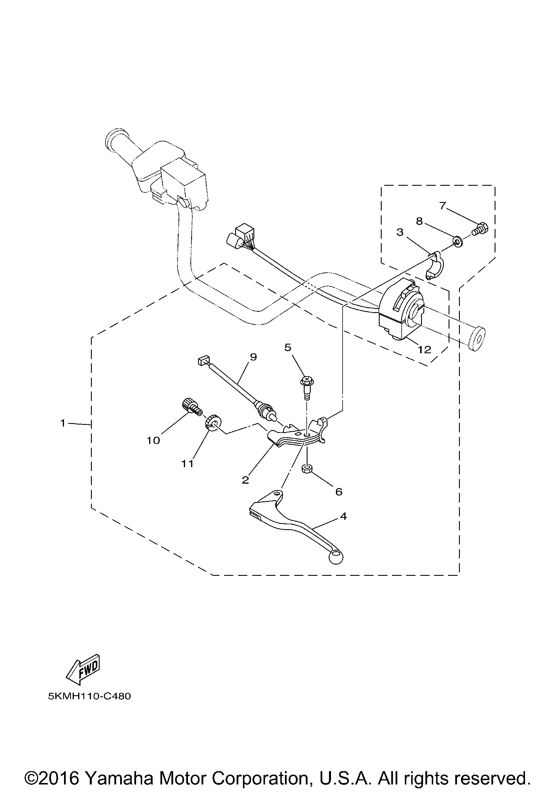 Рычаги управления и переключатели