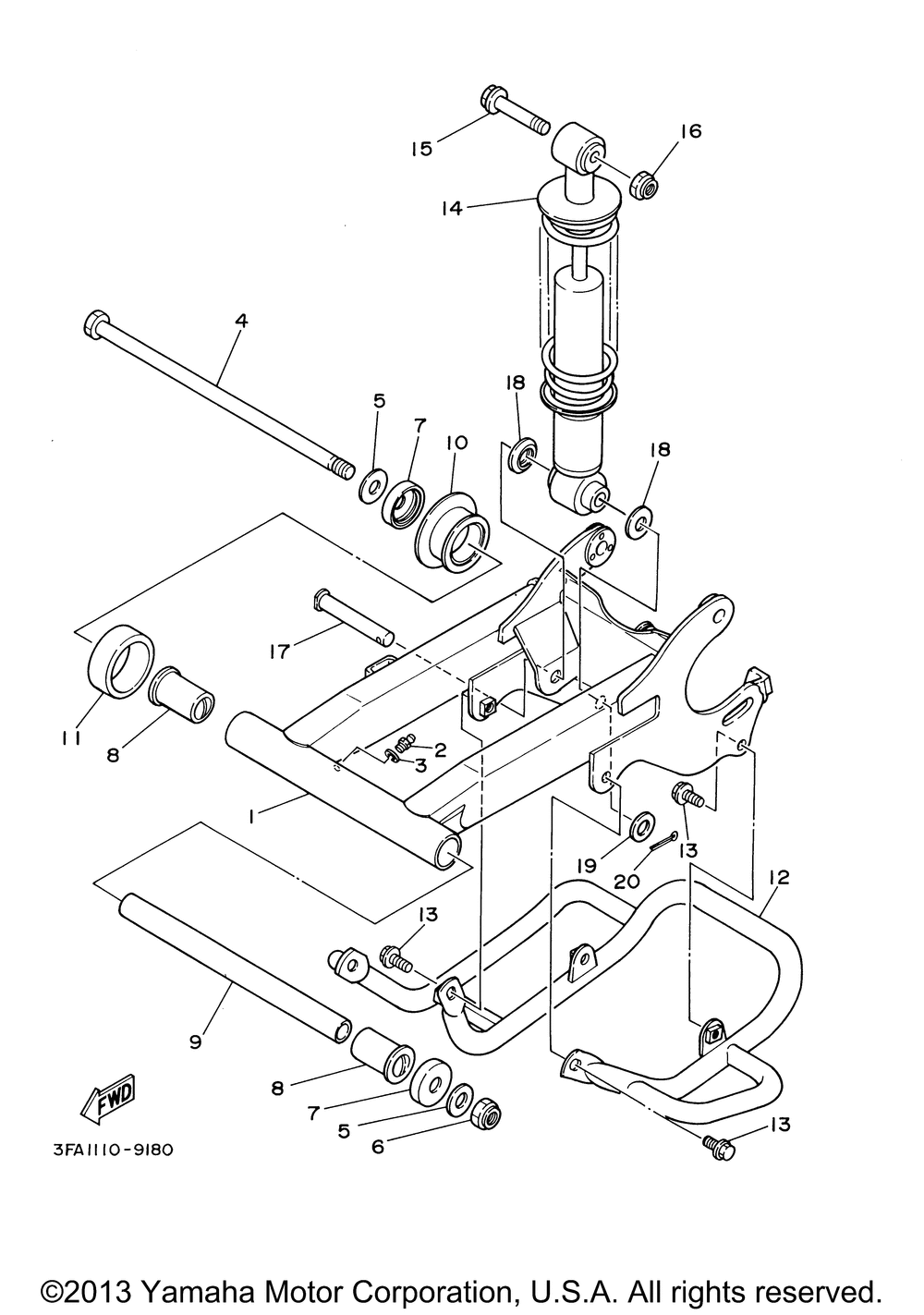 Задняя часть ARM SUSPENSION