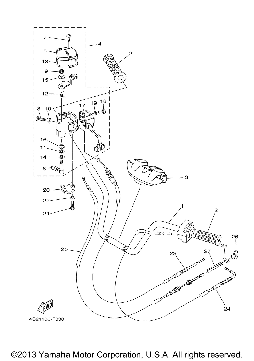 Ручка газа и тросики