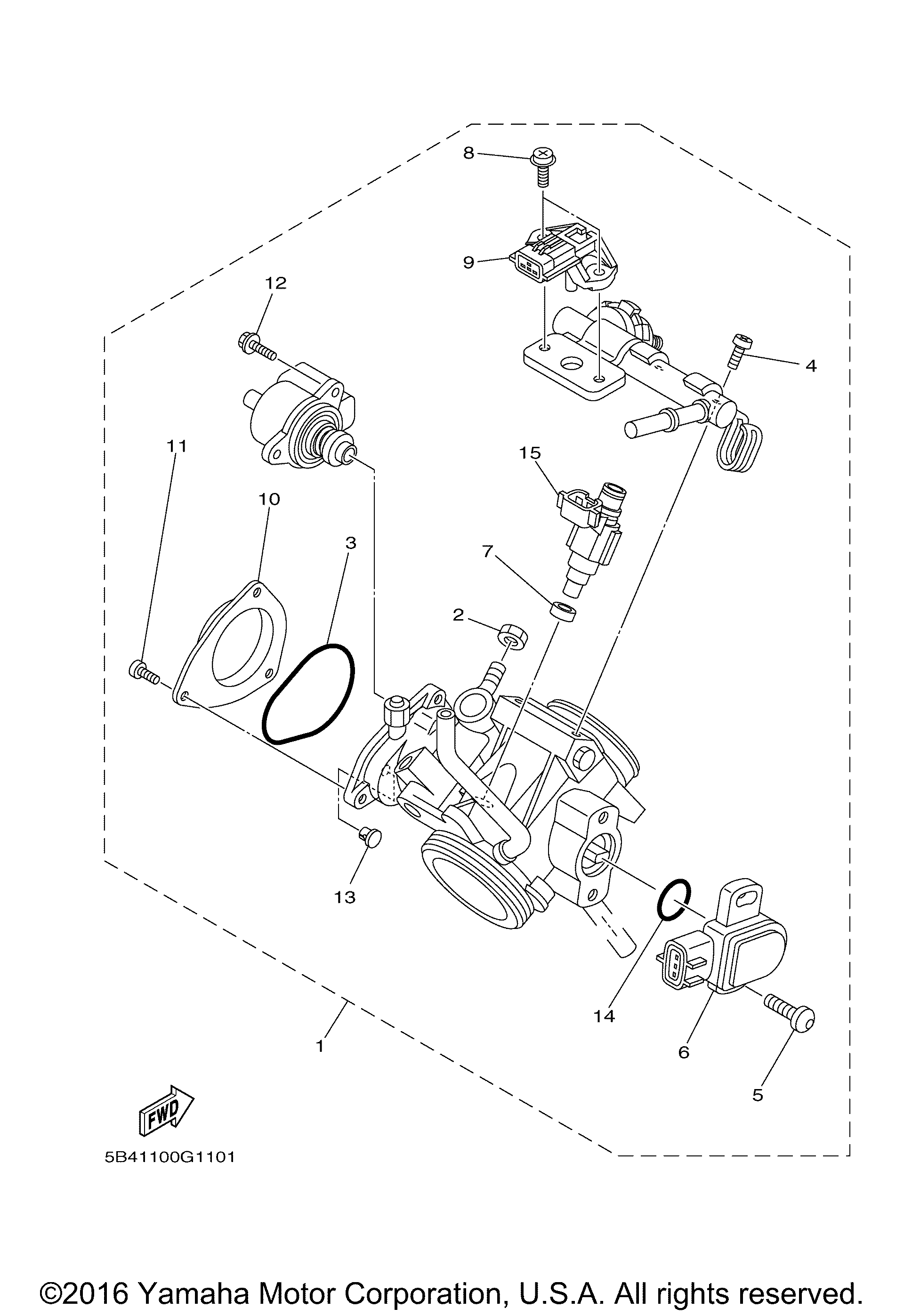 Дроссель BODY ASSY