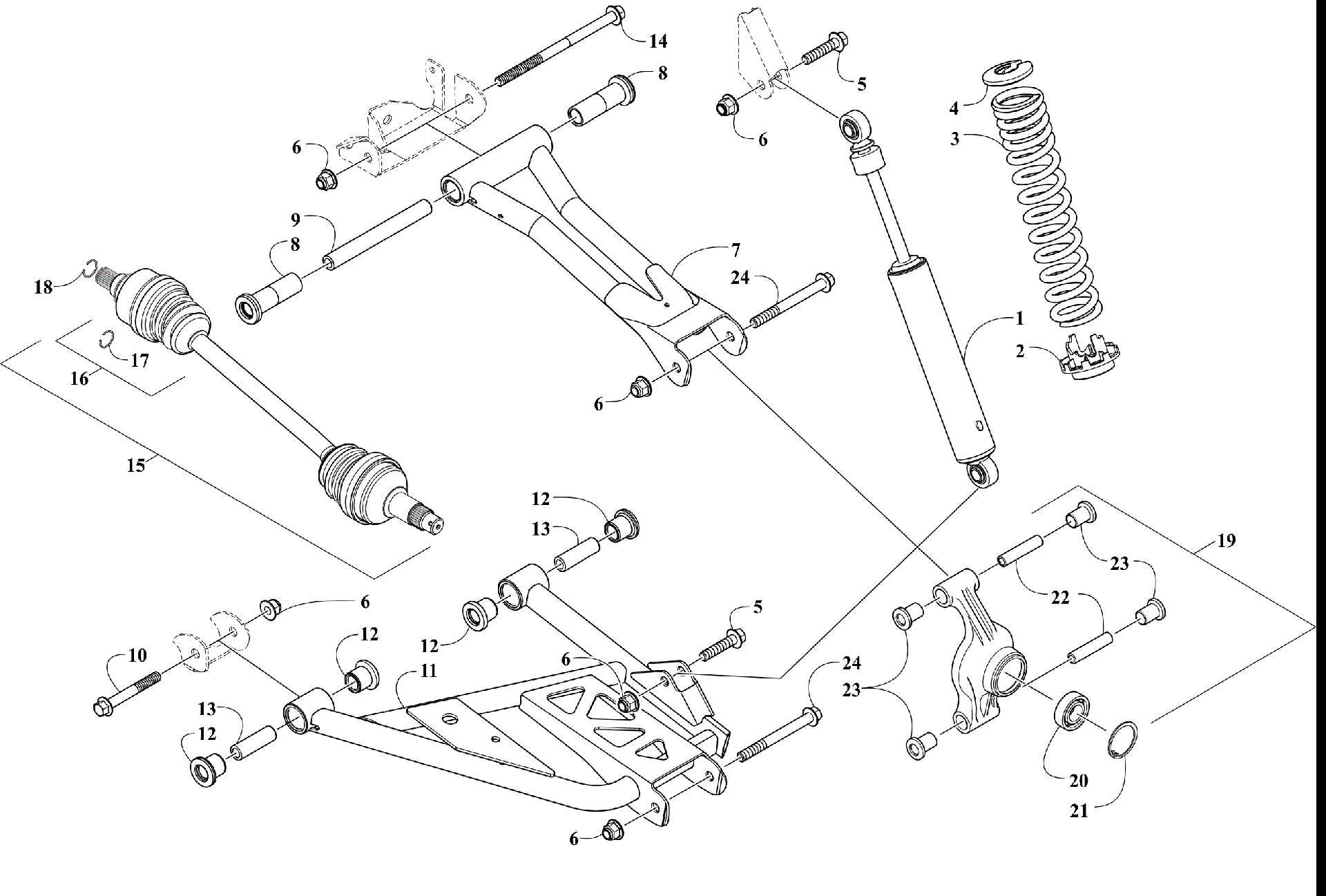 Задняя подвеска ASSEMBLY [303703]