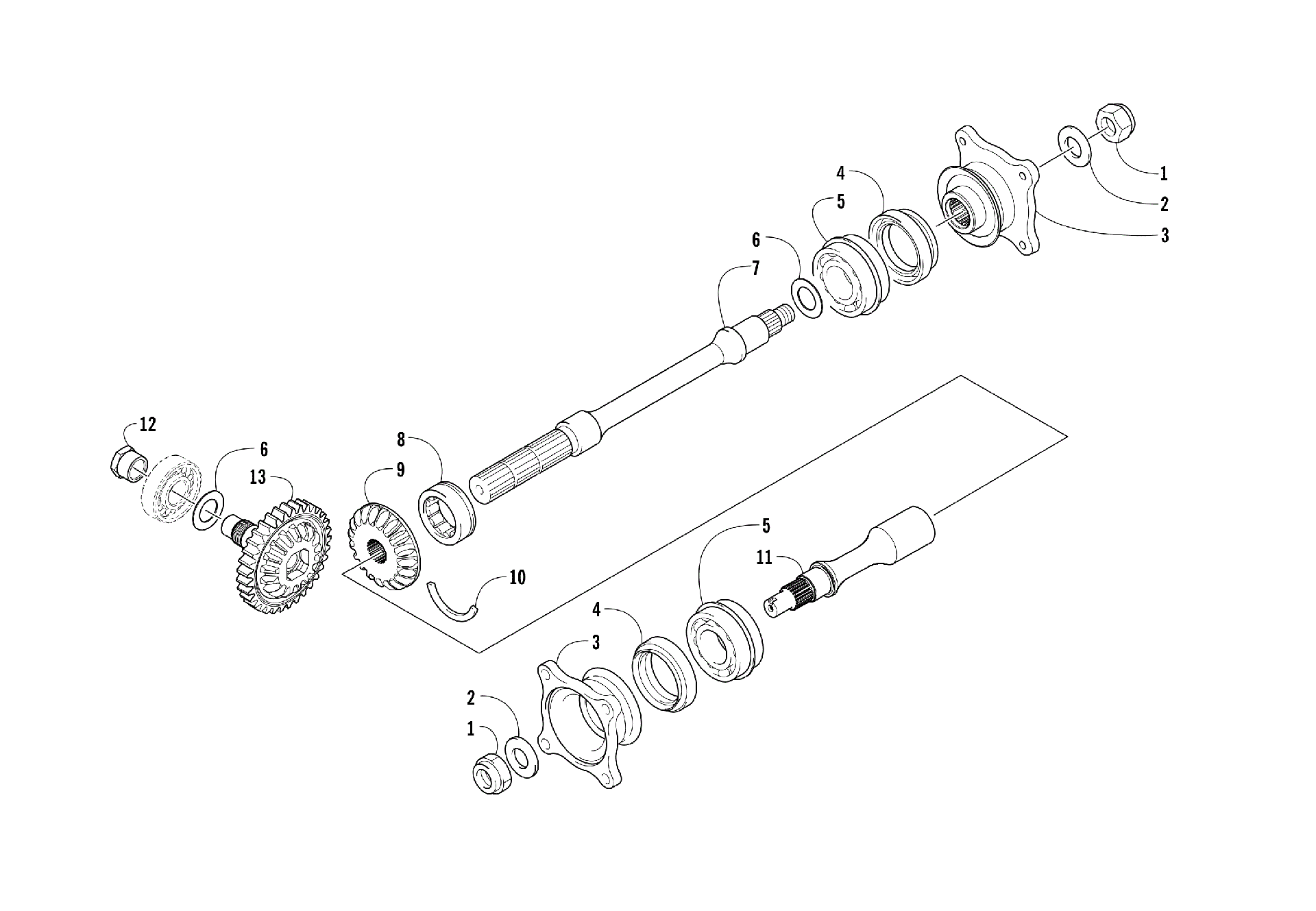Secondary привод ASSEMBLY [302806]