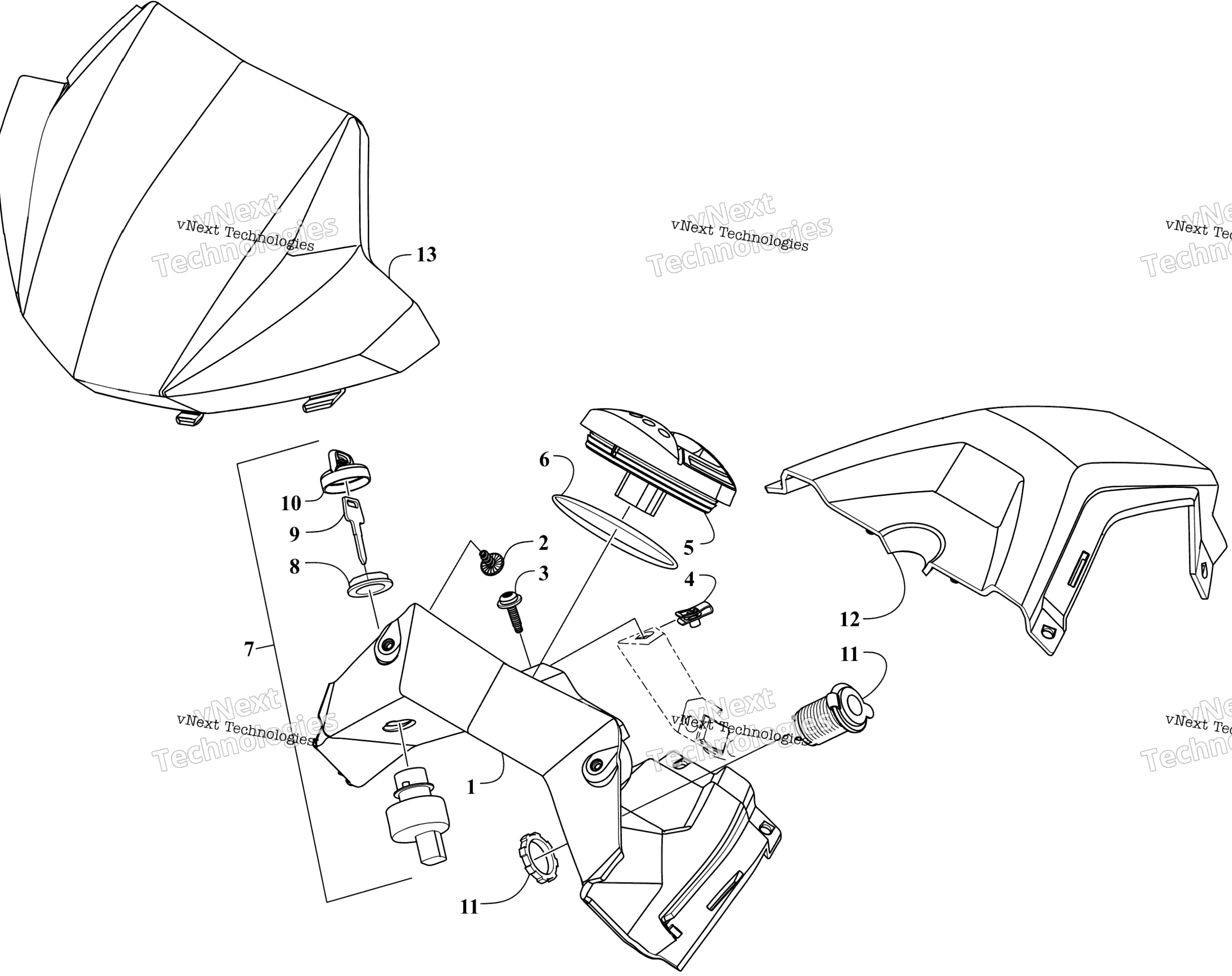 Консоль And Instrument Assembly