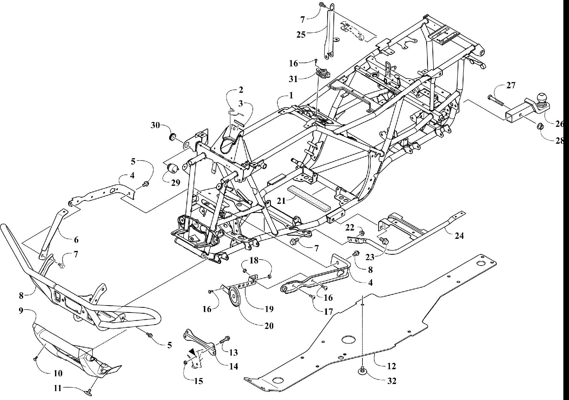 FRAME, TAILLIGHT, и RELATED PARTS [303222]