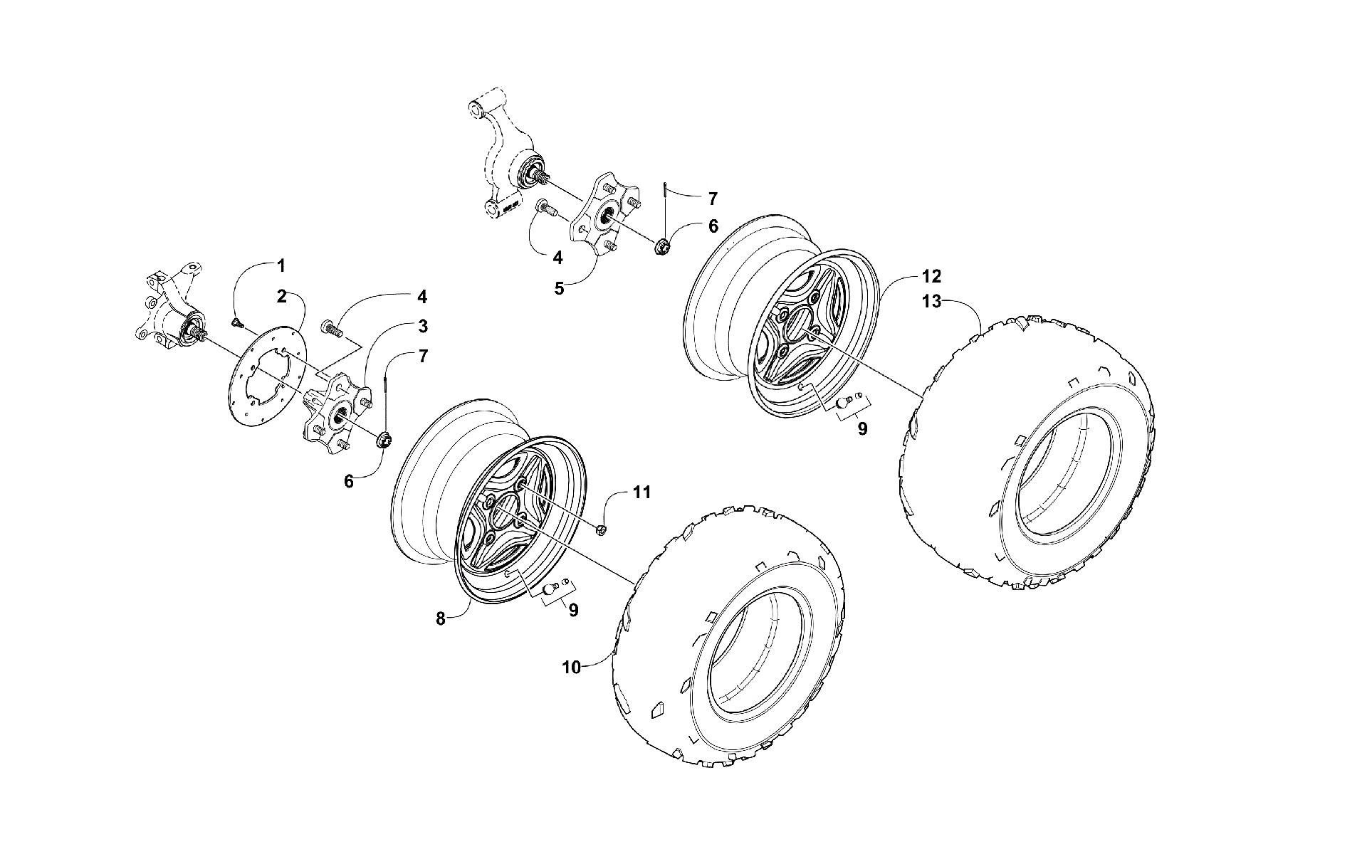 Колесо AND TIRE ASSEMBLY [302208]