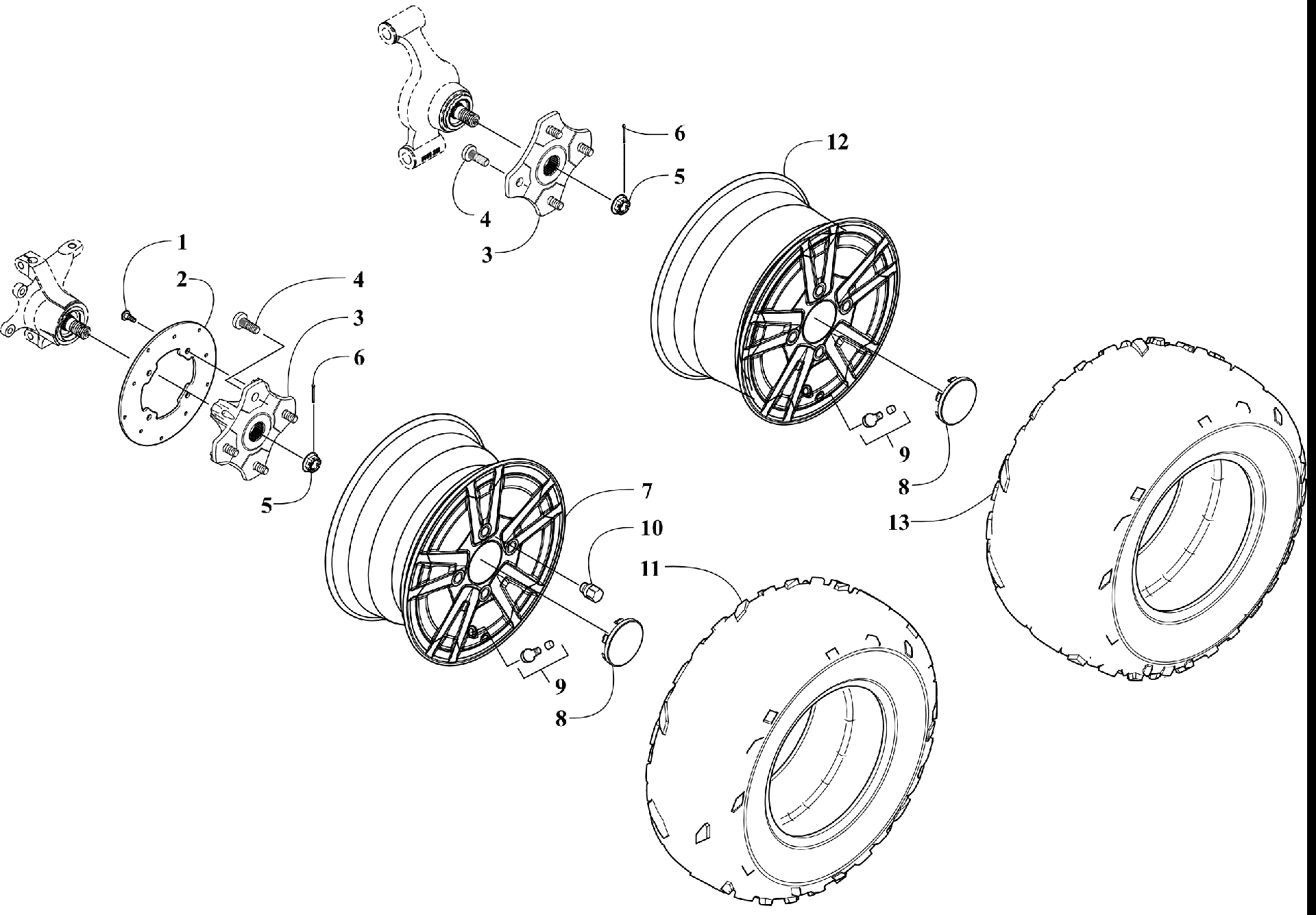 Колесо AND TIRE ASSEMBLY [302794]
