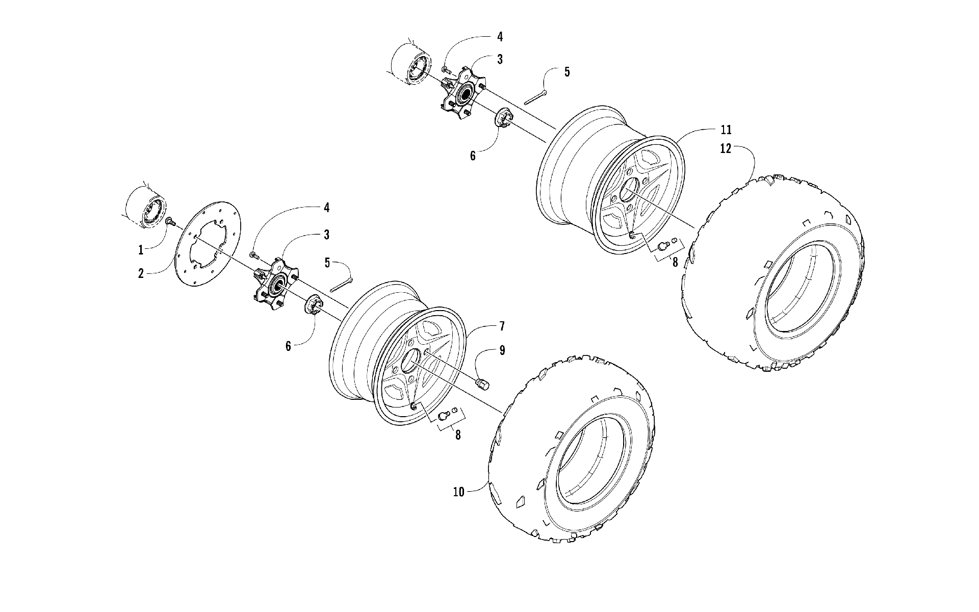 Колесо AND TIRE ASSEMBLY [302706]