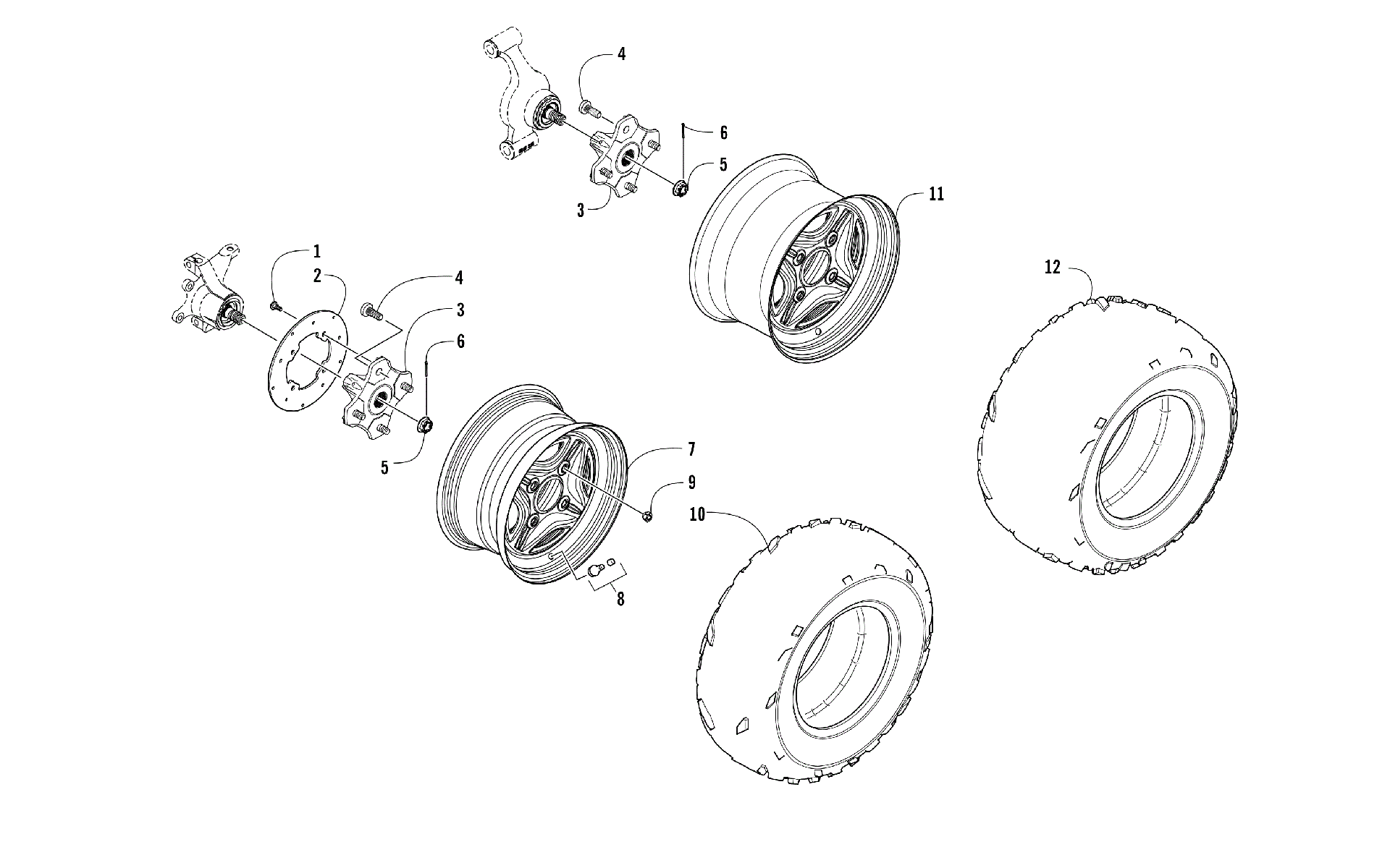 Колесо AND TIRE ASSEMBLY [302164]