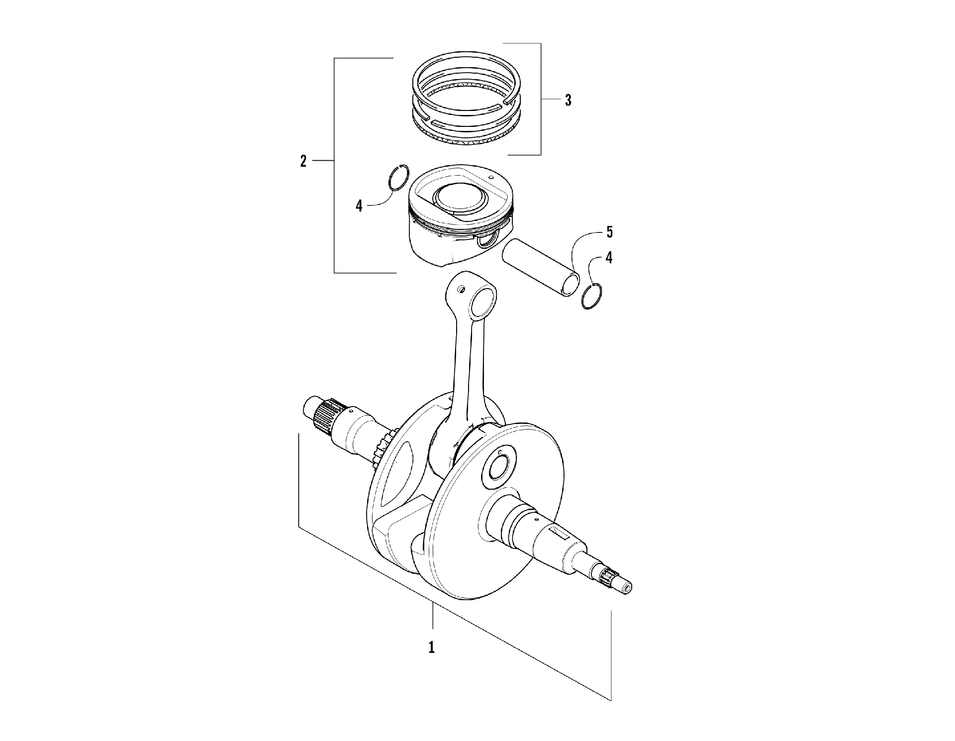 Коленчатый вал AND PISTON ASSEMBLY [301653]